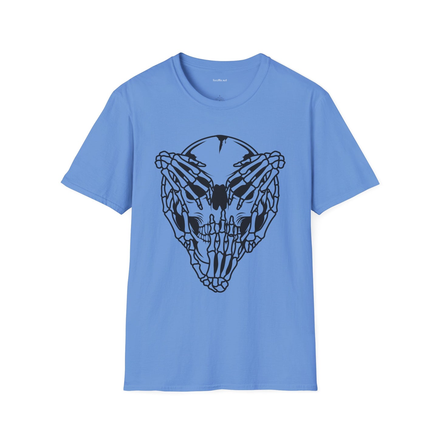 Hear Speak See No Evil Skull Unisex Softstyle T-Shirt 100% Cotton Graphic