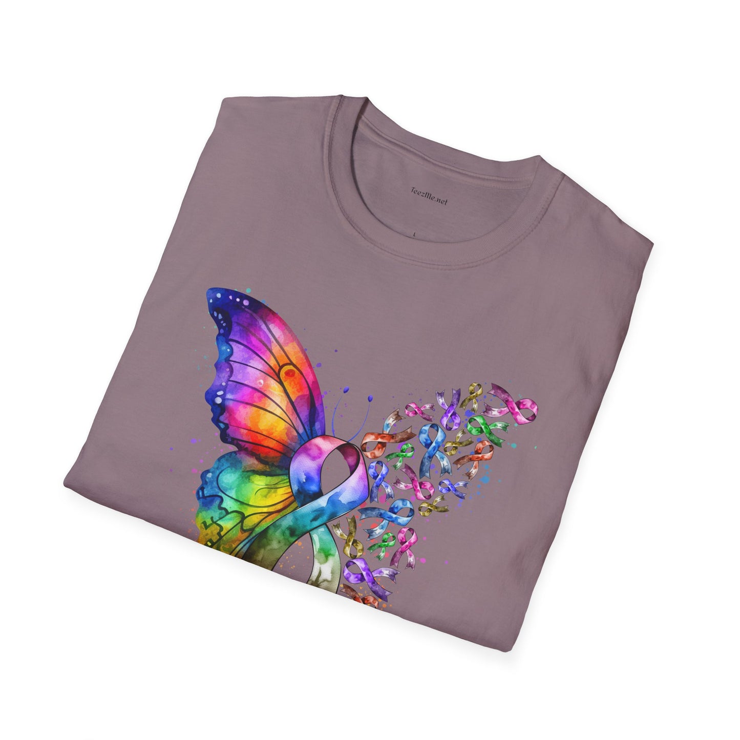 Fight Cancer - Unisex Softstyle T-Shirt 100% Cotton Graphic