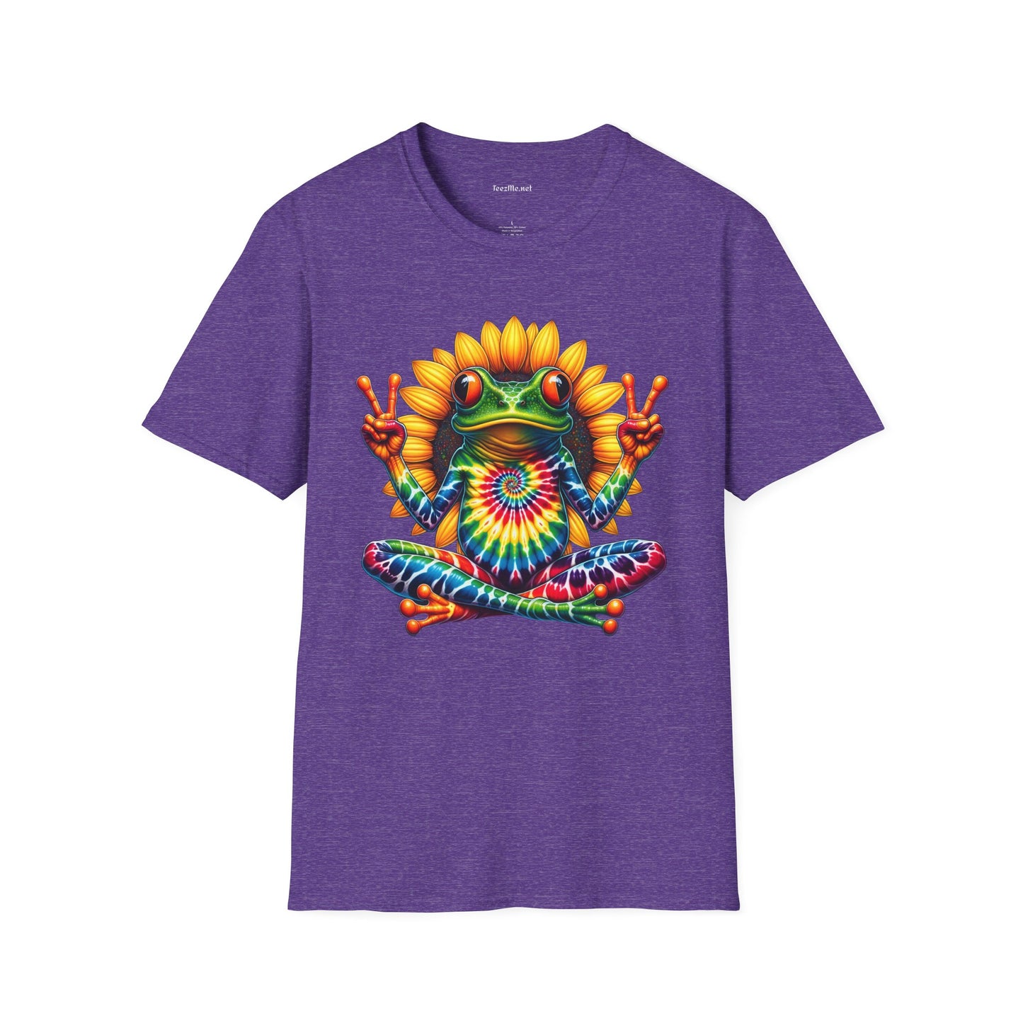 Peace Frog Tie-dye Unisex Softstyle T-Shirt 100% Cotton  #tarot
