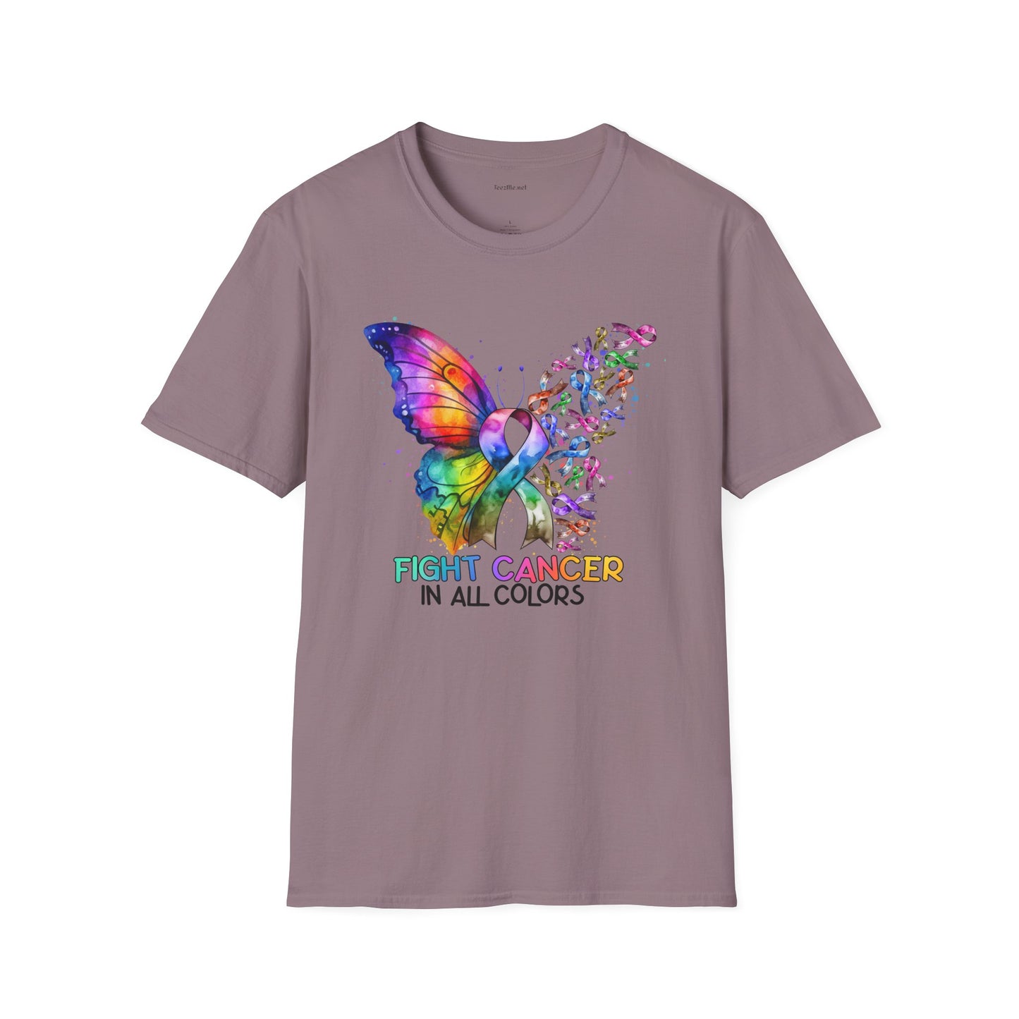 Fight Cancer - Unisex Softstyle T-Shirt 100% Cotton Graphic