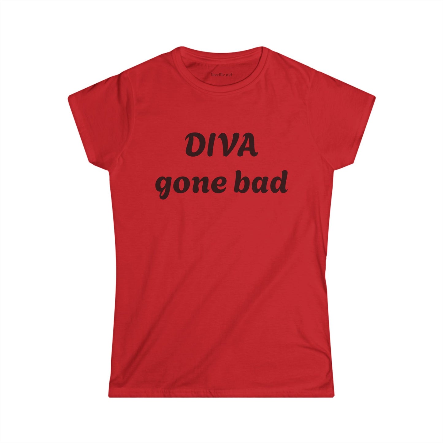 Diva gone bad - Women's Softstyle Tee 100% Cotton Graphic