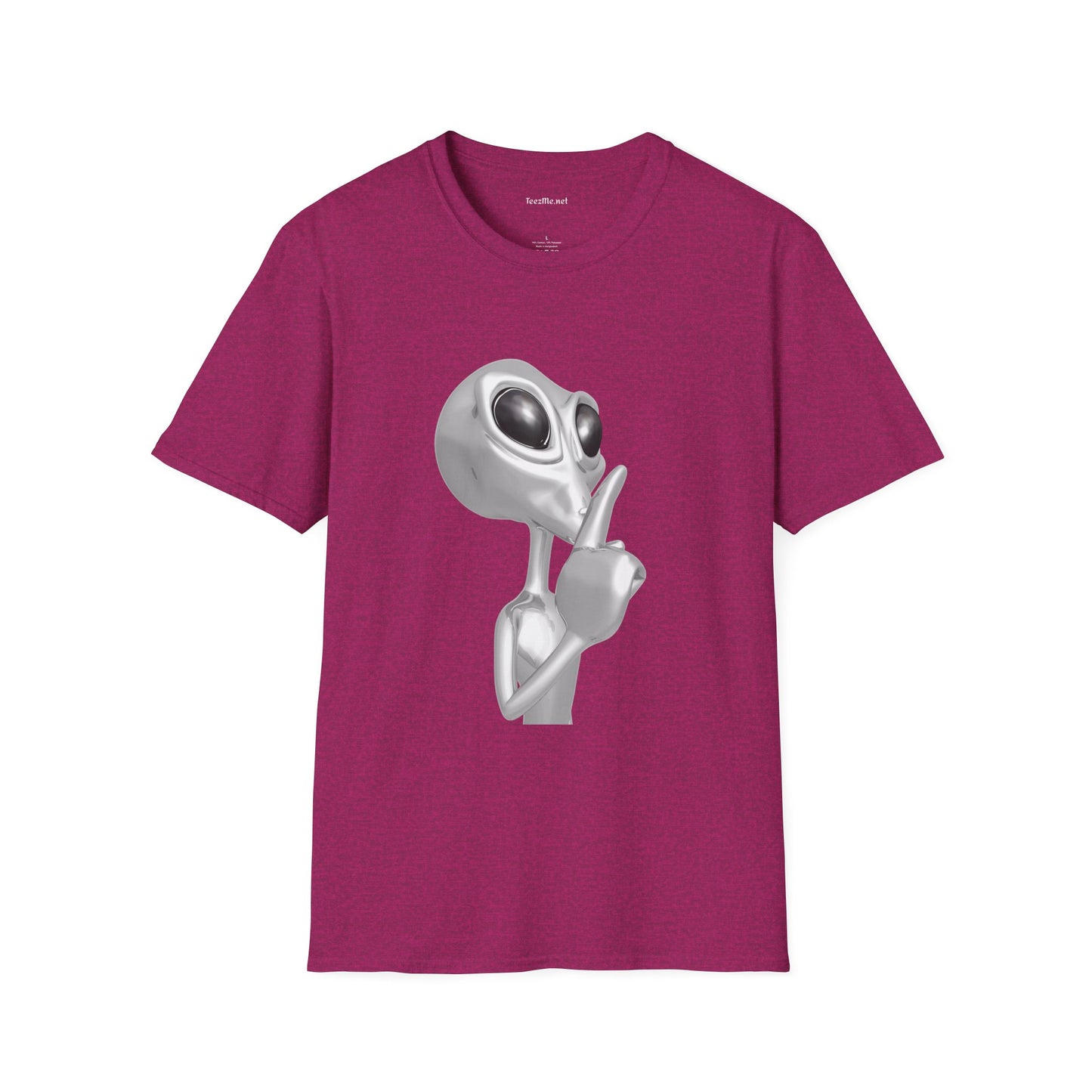 Secret Alien - Unisex Softstyle T-Shirt 100% Cotton Graphic
