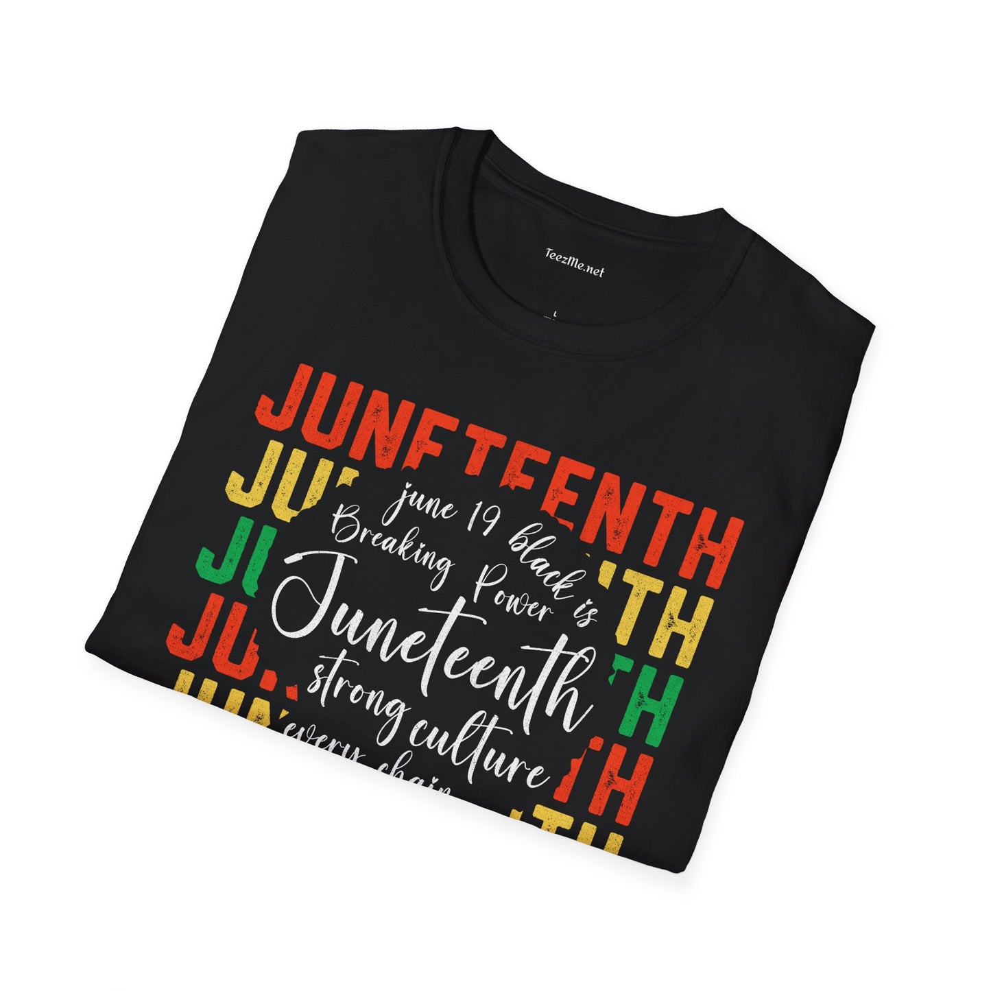 Juneteenth Celebration Unisex SoftStyle T-Shirt 100% Cotton