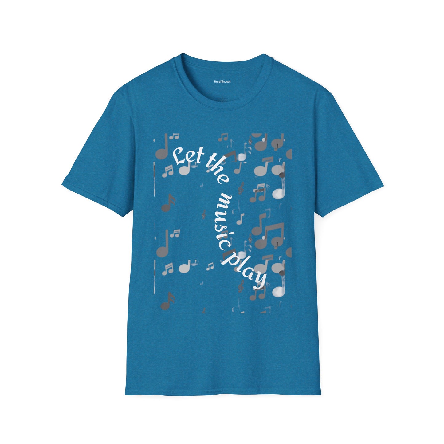 Let the music play - Unisex Sofy-Style Cotton Tee 100% Cotton