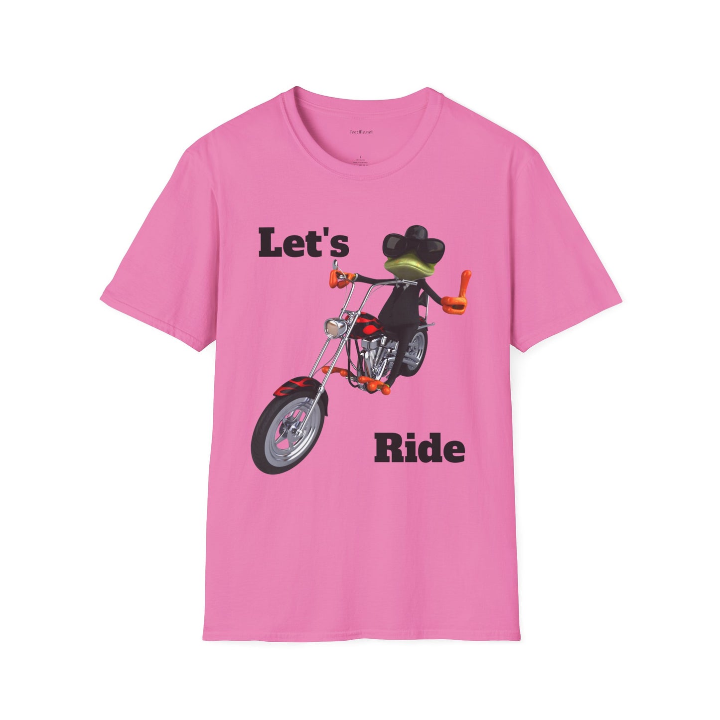 Let's Ride - Unisex Softstyle T-Shirt 100% Cotton Graphic Motorcycle Harley