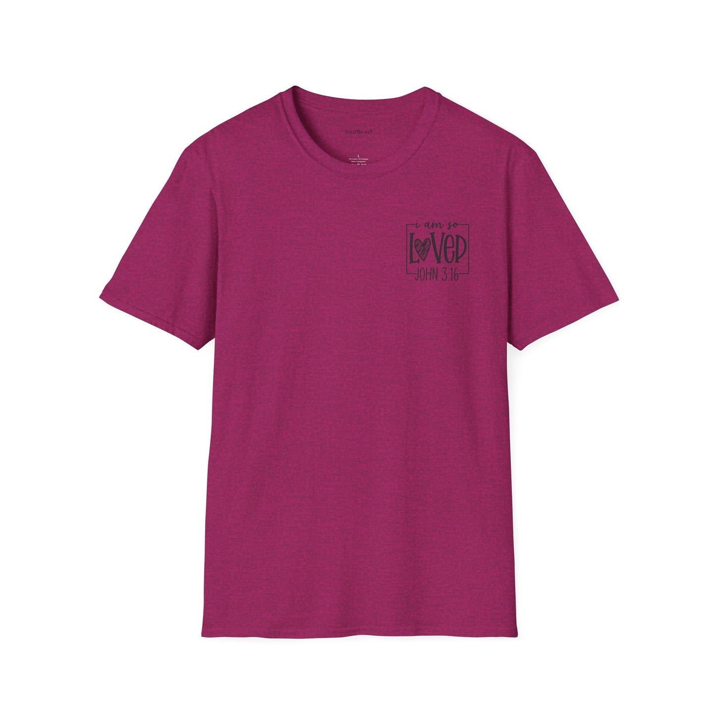 John 3:16 - Unisex Softstyle T-Shirt 100% Cotton Graphic