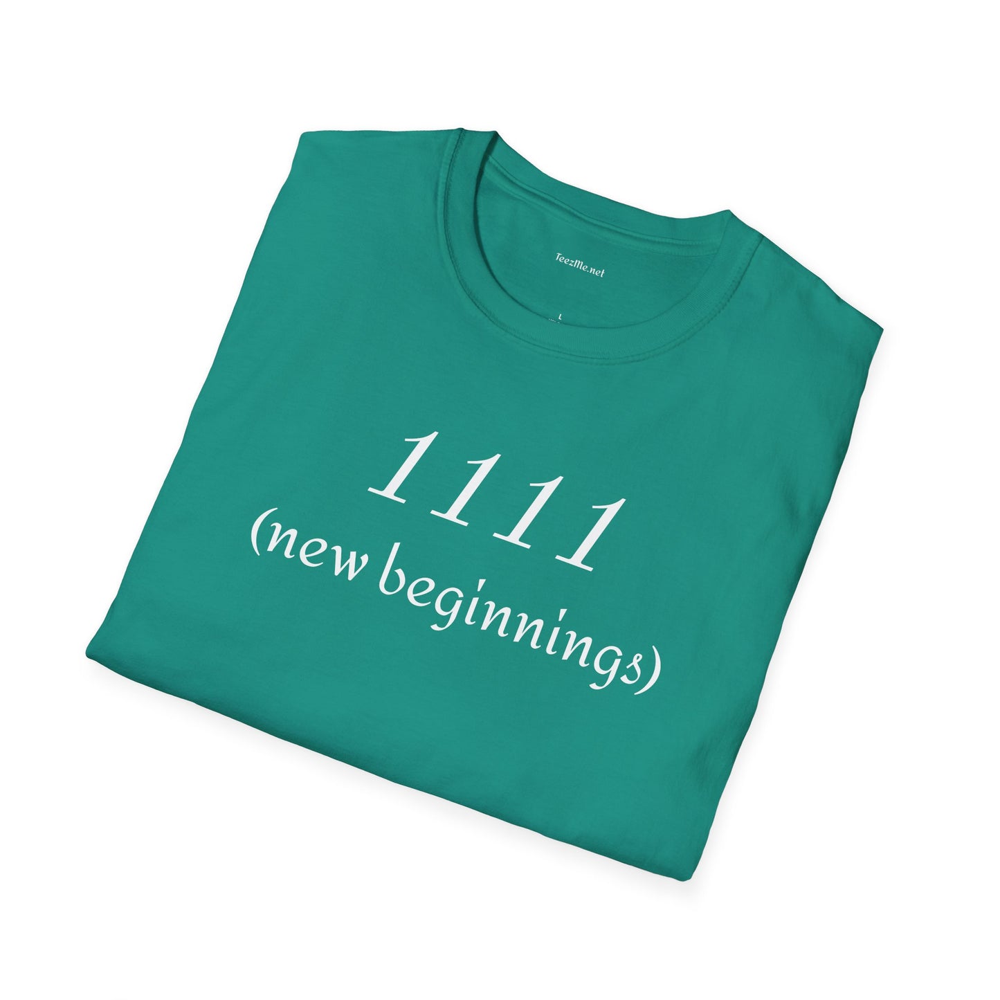 1111 (new beginnings) - Unisex Softstyle T-Shirt 100% Cotton Graphic #angel numbers
