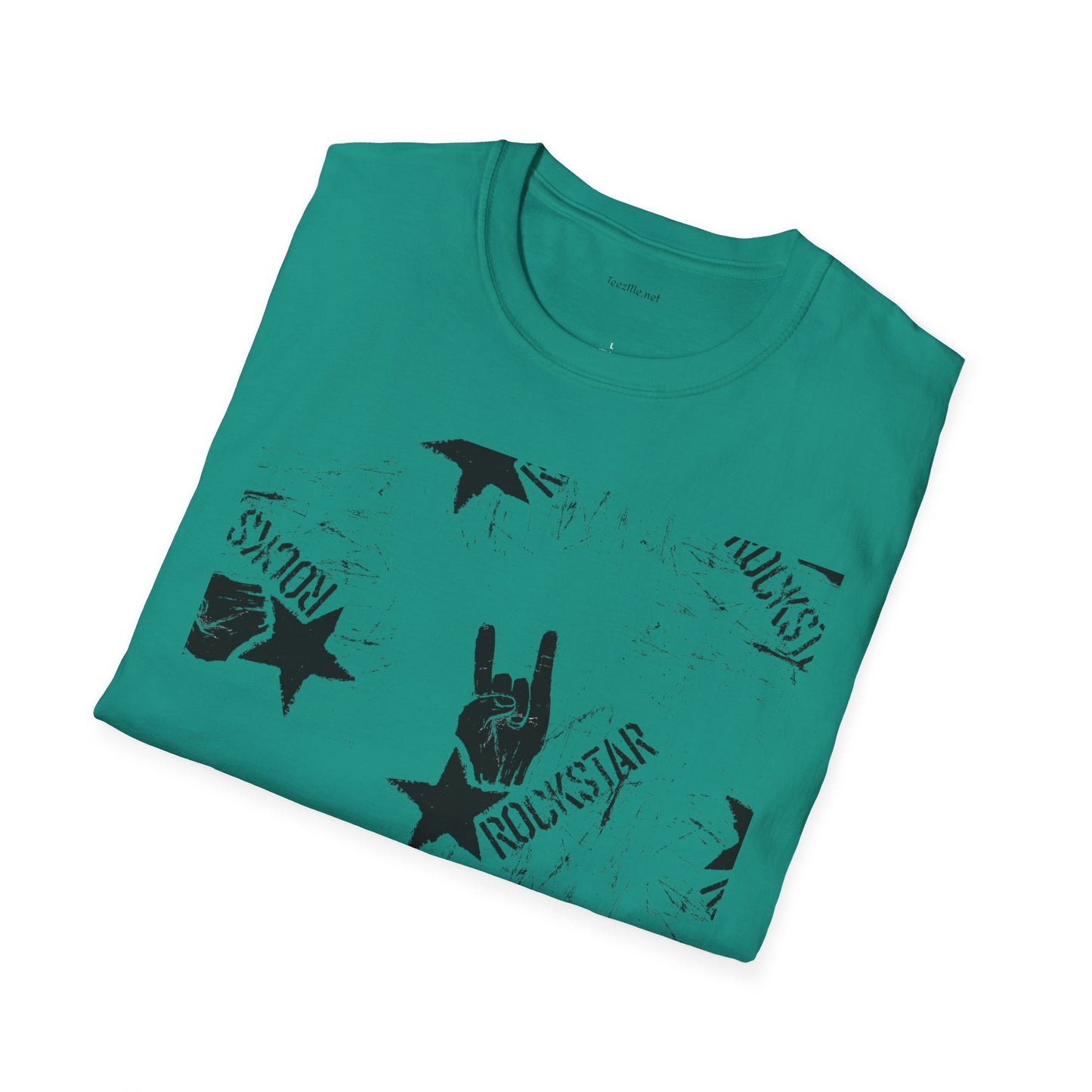 ROCK STAR illustation - Unisex Softstyle T-Shirt 100% Cotton Graphic