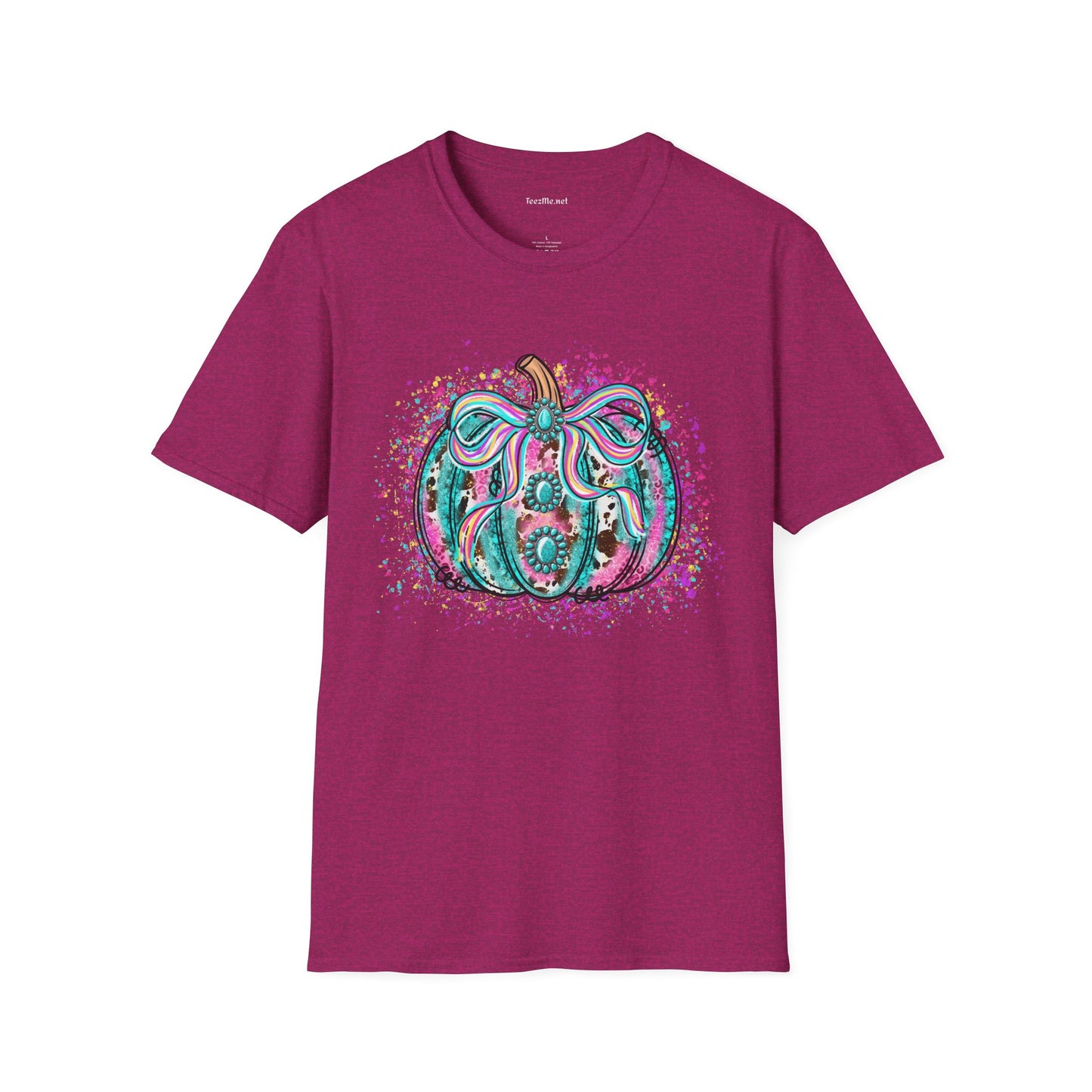 Pumpkin Colorful Unisex Softstyle T-Shirt 100% Cotton