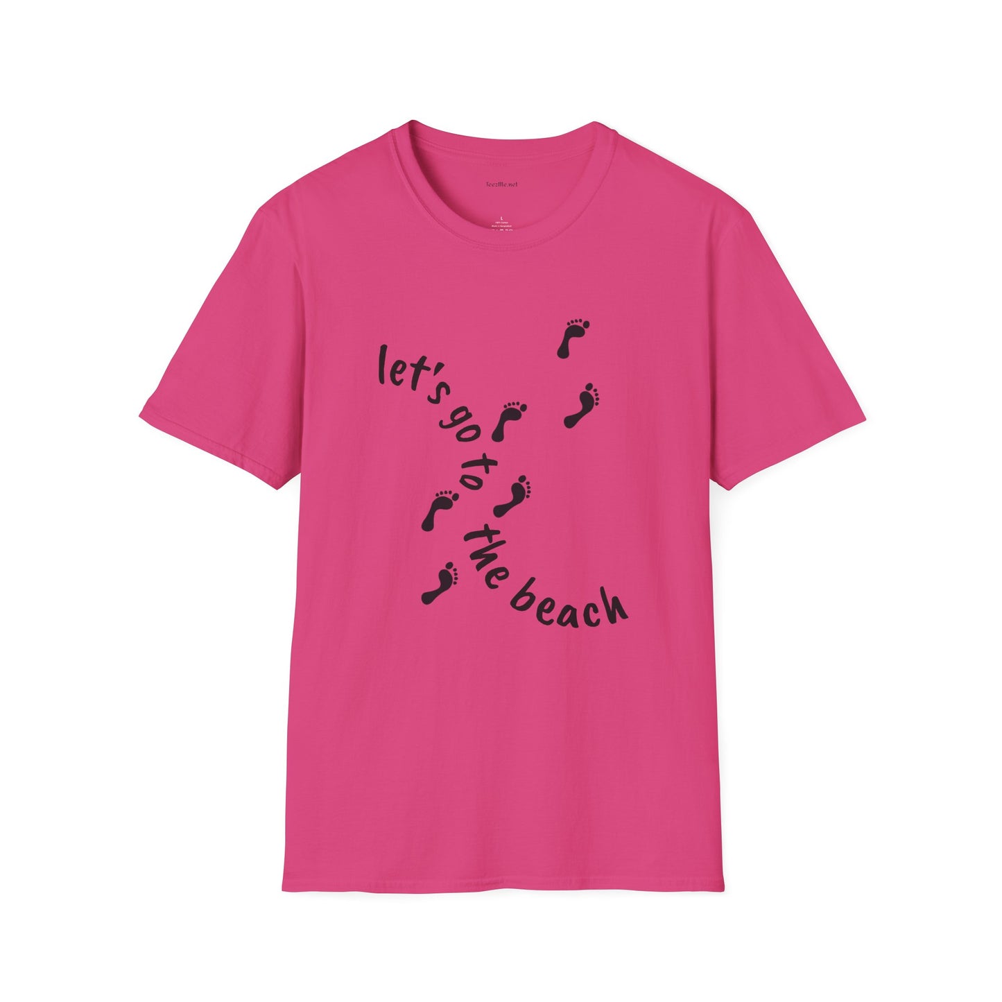 Let's go to the beach - Unisex Softstyle T-Shirt 100% Cotton Graphic