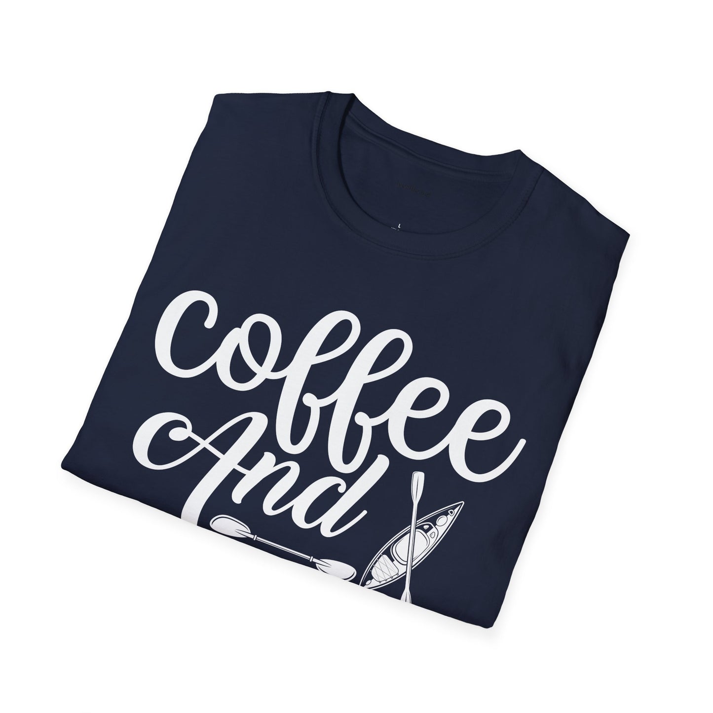 Coffee and Kayaks - Unisex Softstyle T-Shirt 100% Cotton Graphic