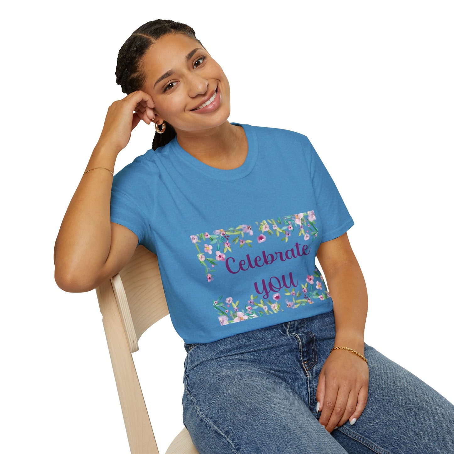 Celebrate You - Unisex Softstyle T-Shirt 100% Cotton Graphic
