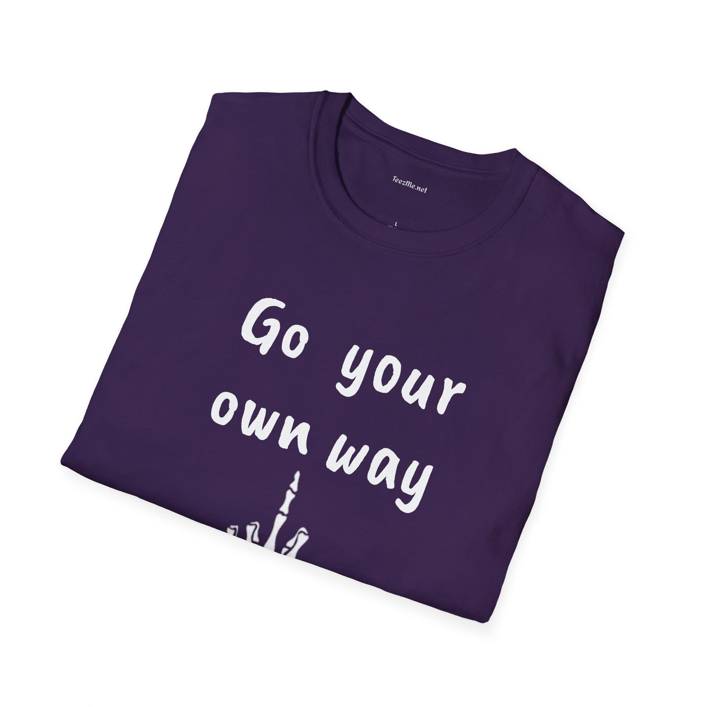 Go your own way - Unisex Softstyle T-Shirt 100% Cotton Graphic