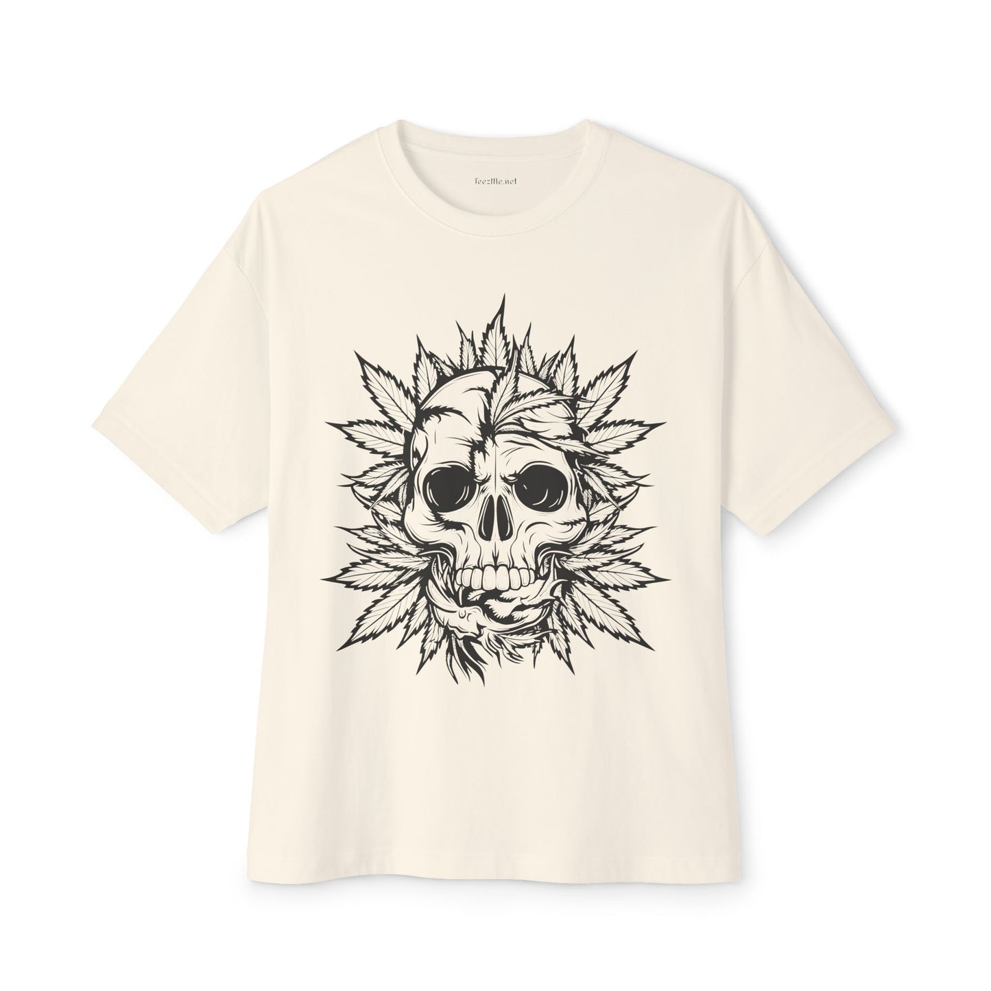 Weed Skull - Unisex Oversized Boxy Tee