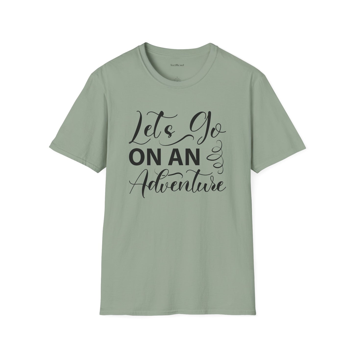 Let's Go On an Adventure Unisex Softstyle T-Shirt 100% Cotton Graphic