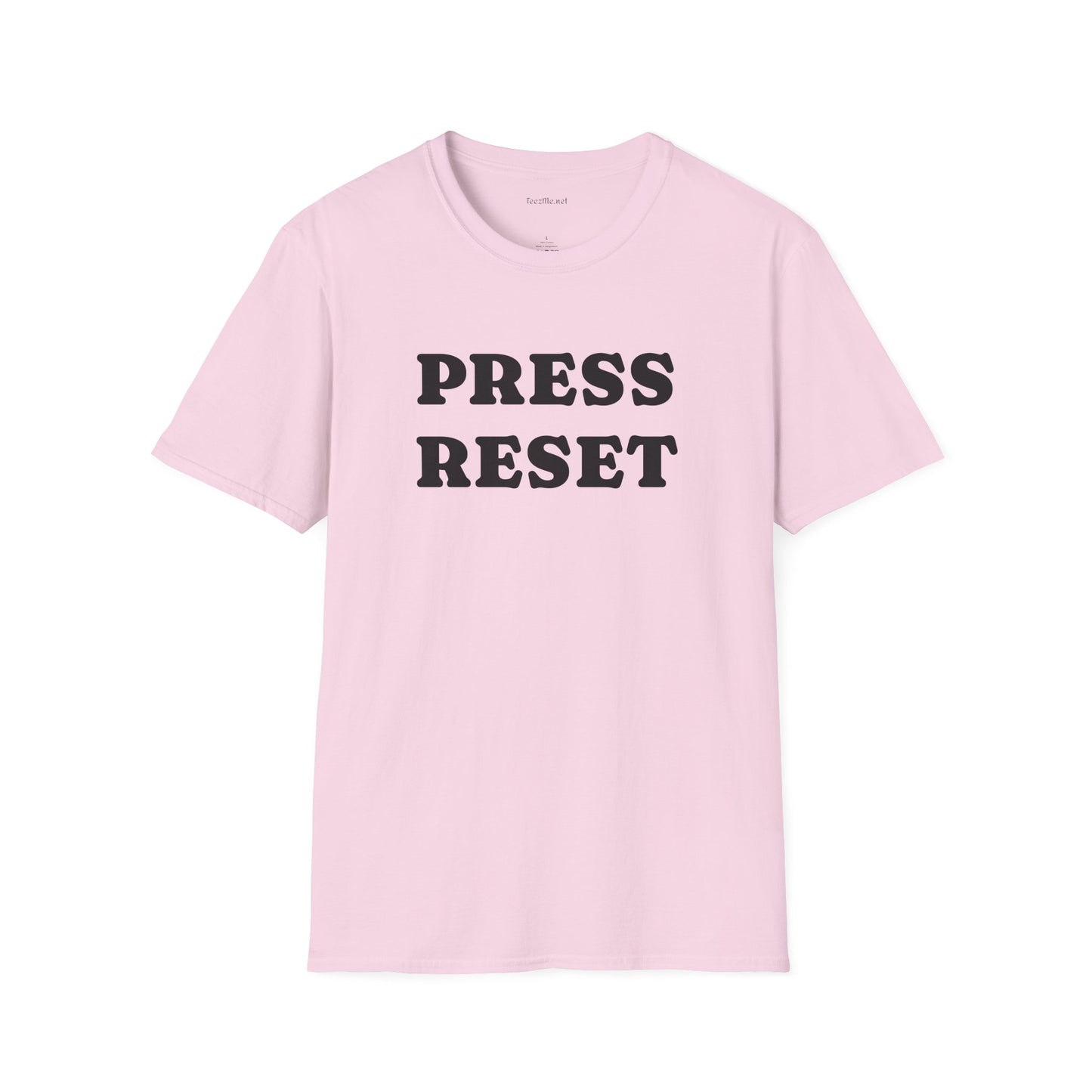 Press Reset - Unisex Softstyle T-Shirt 100% Cotton Graphic