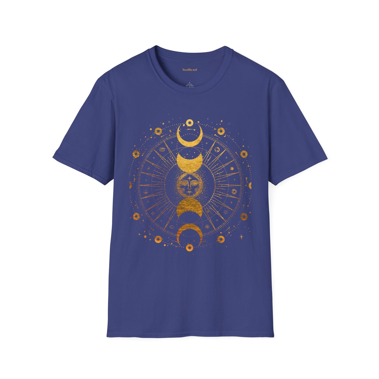 BOHO Sun and Moon Unisex Softstyle T-Shirt 100% Cotton Graphic