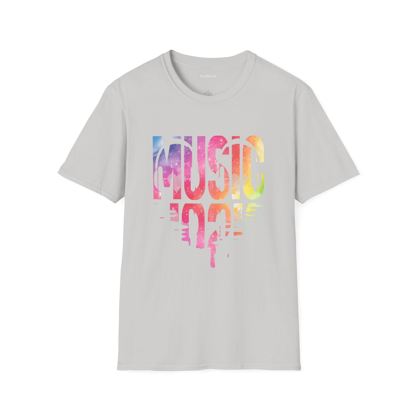 Music with Pinktones Unisex Softstyle T-Shirt 100% Cotton Graphic