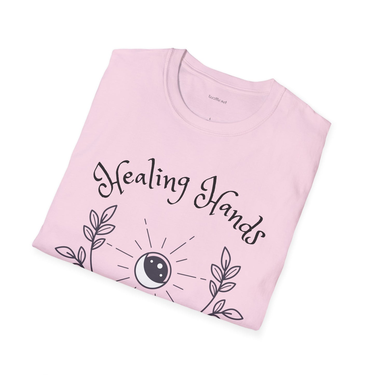 Healing Hands - Unisex Softstyle T-Shirt 100% Cotton Graphic #Reiki