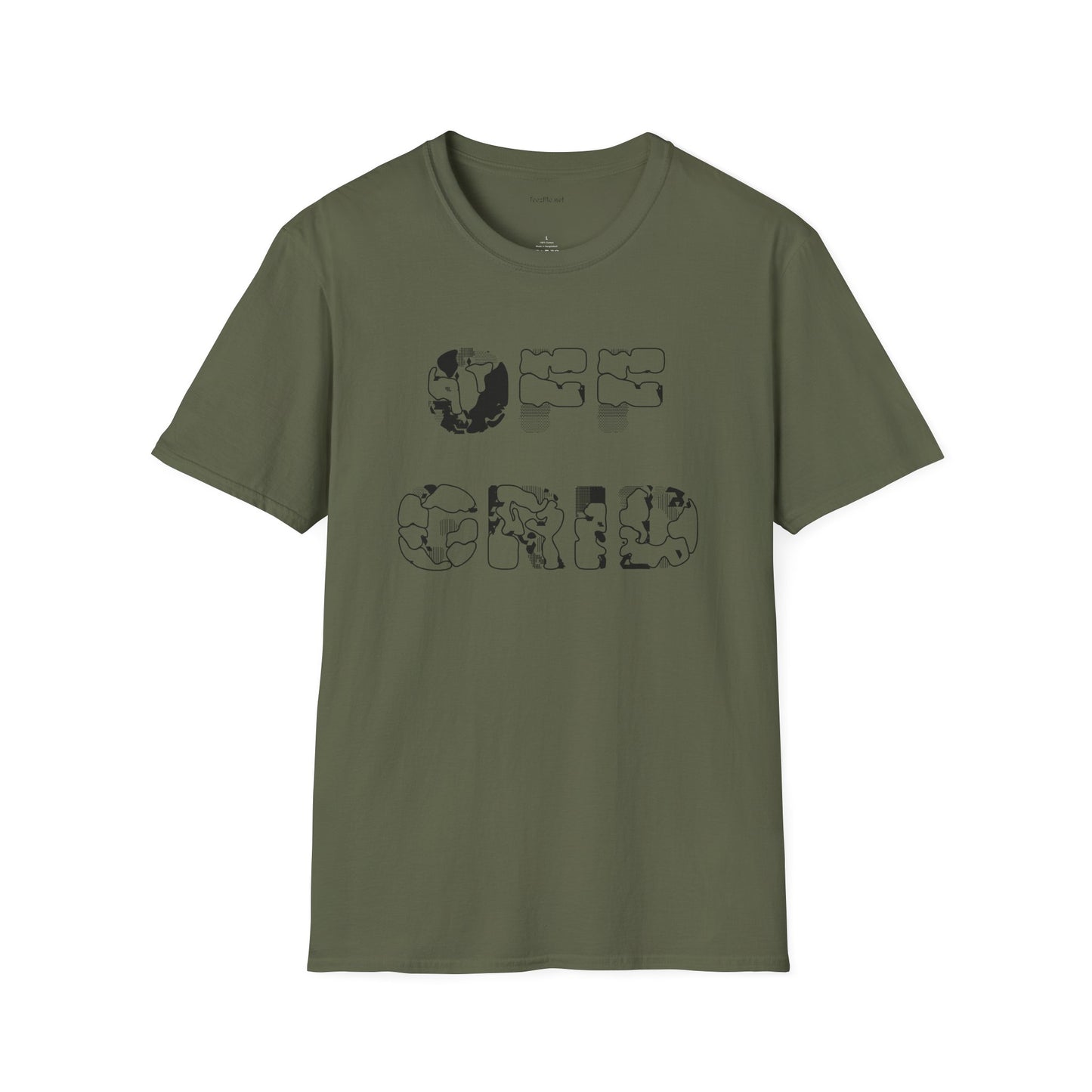 OFF GRID - Unisex Softstyle T-Shirt 100% Cotton Graphic