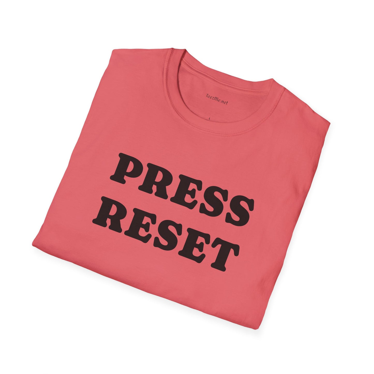 Press Reset - Unisex Softstyle T-Shirt 100% Cotton Graphic