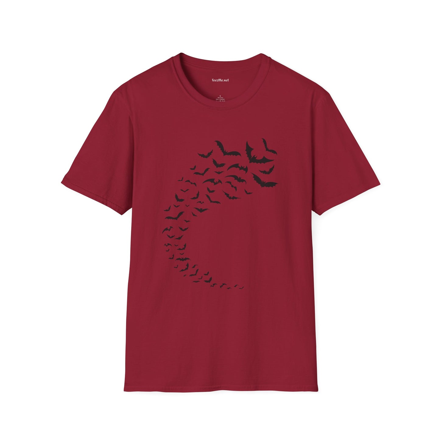 Bats in Flight Unisex Softstyle T-Shirt 100% Cotton Graphic