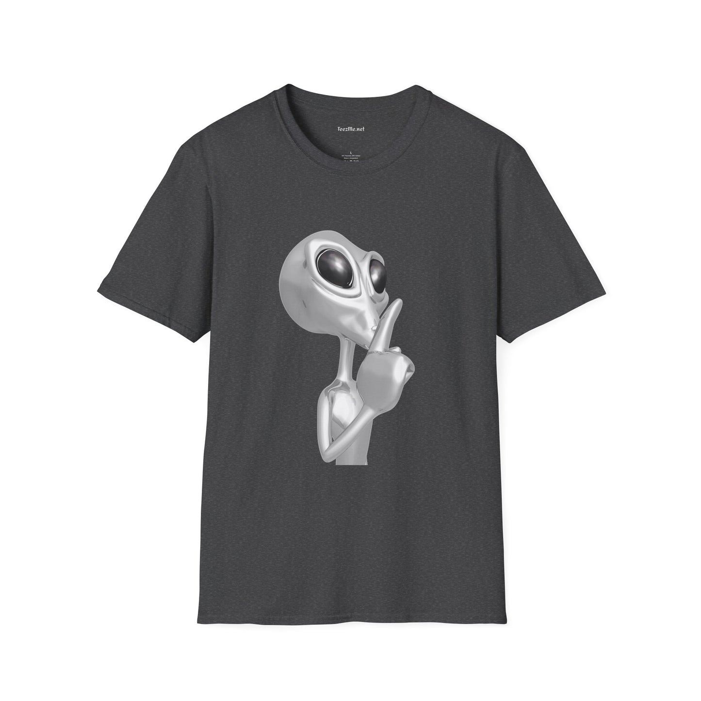 Secret Alien - Unisex Softstyle T-Shirt 100% Cotton Graphic
