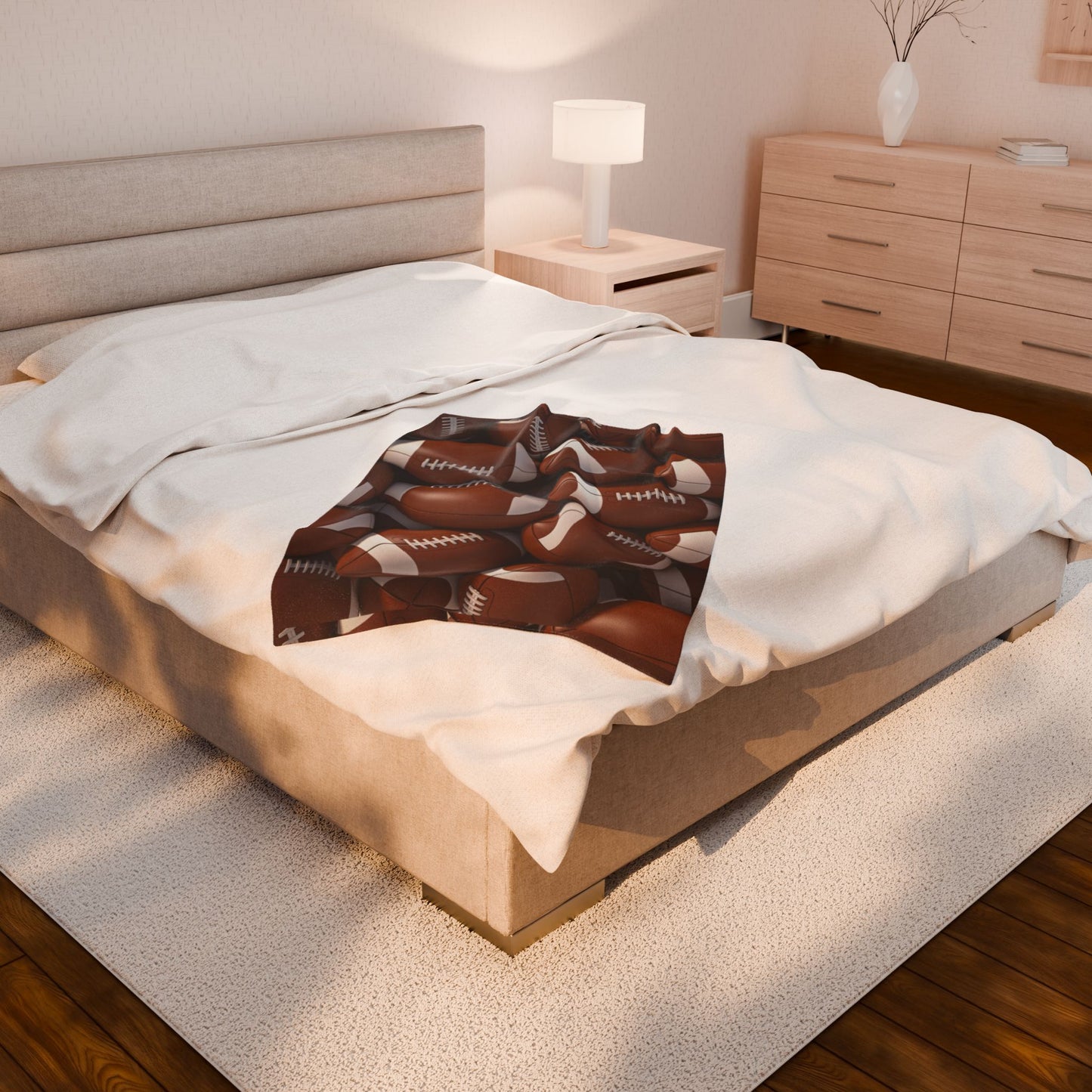 Football - Velveteen Plush Blanket