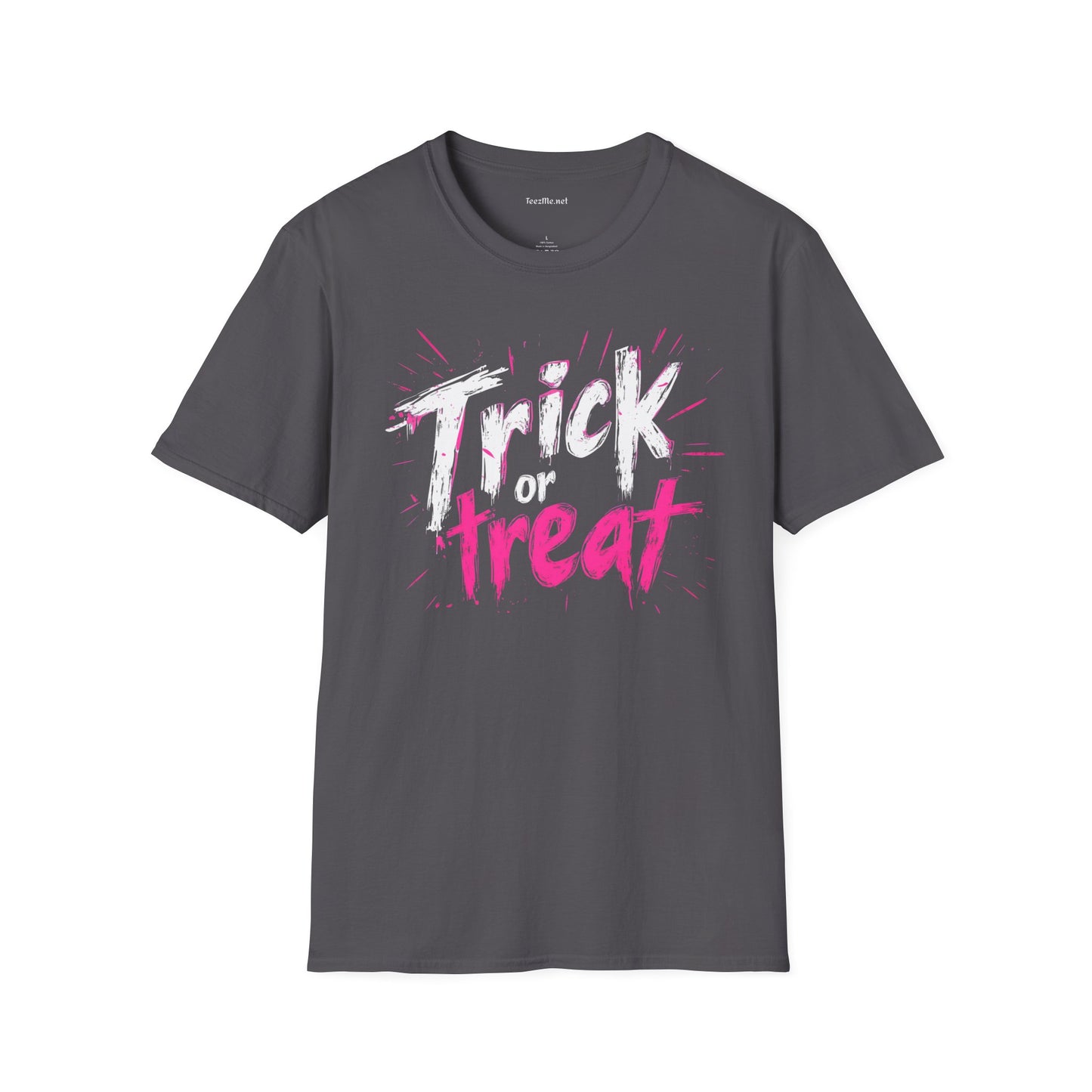 Trick or Treat Unisex Soft T-Shirt 100% Cotton Graphic