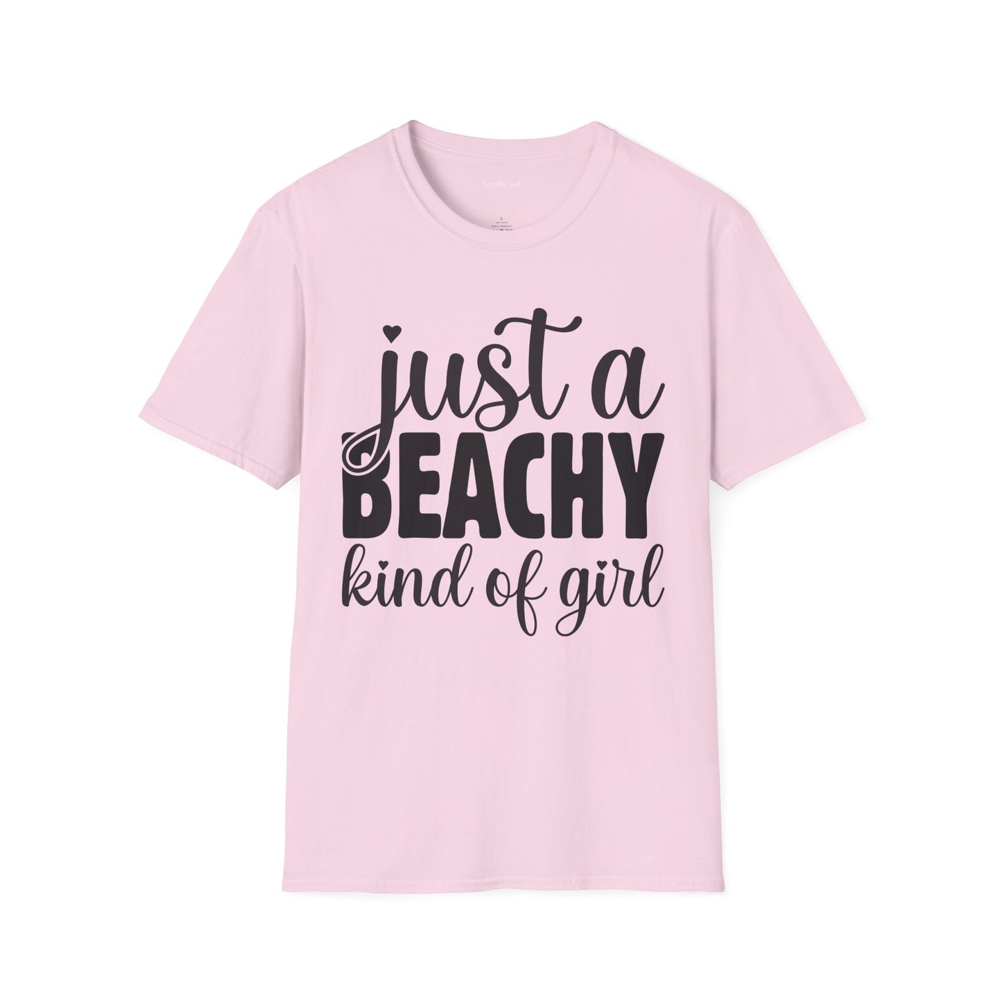 Just a BEACHY kind of girl Unisex Softstyle T-Shirt 100% Cotton Graphic