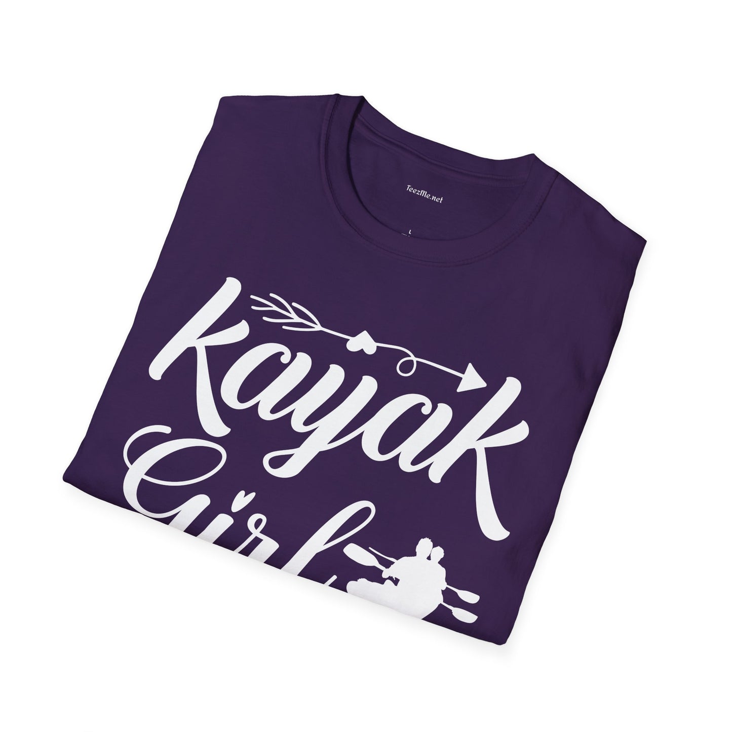 Kayak Girl - Unisex Softstyle T-Shirt 100% Cotton Graphic