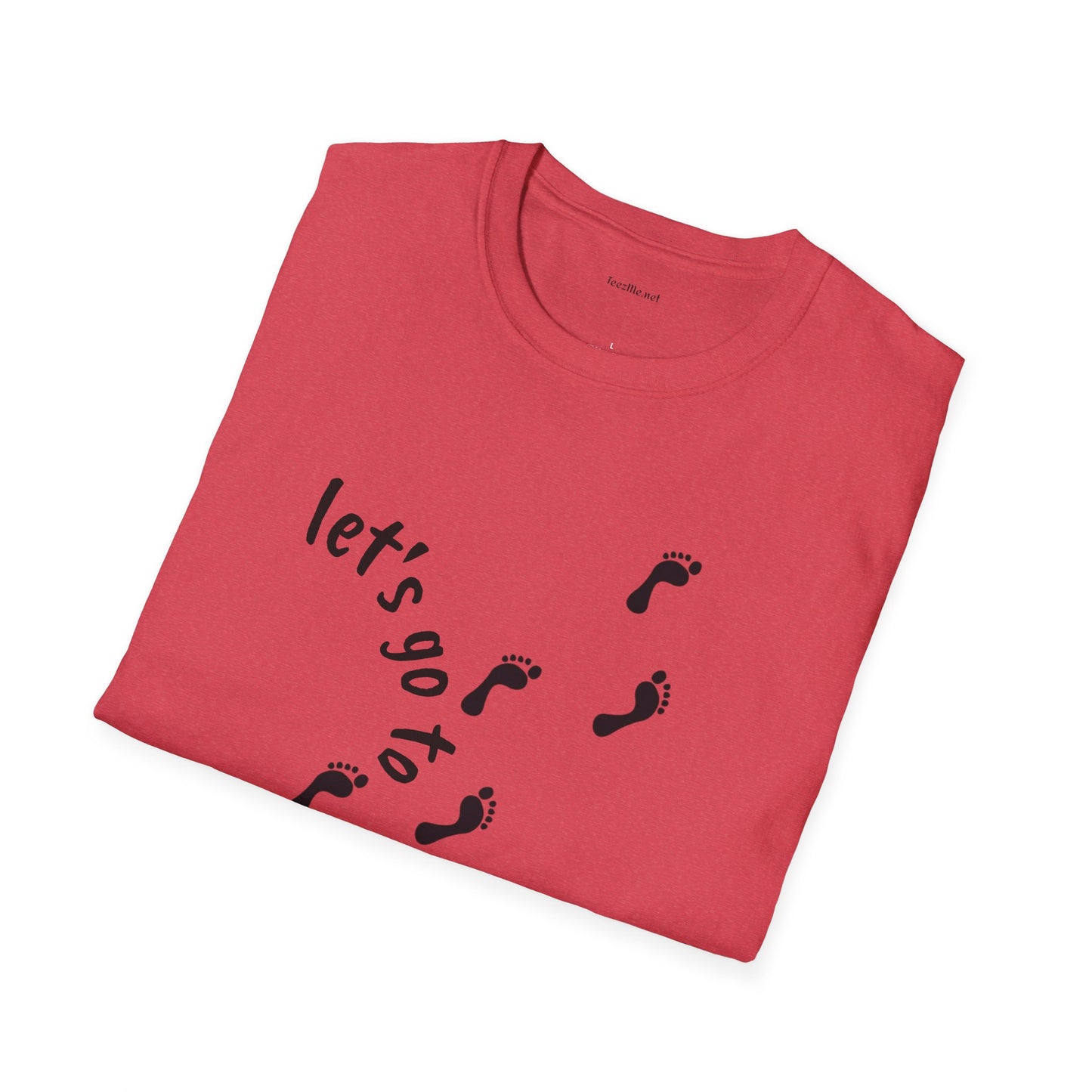 Let's go to the beach - Unisex Softstyle T-Shirt 100% Cotton Graphic