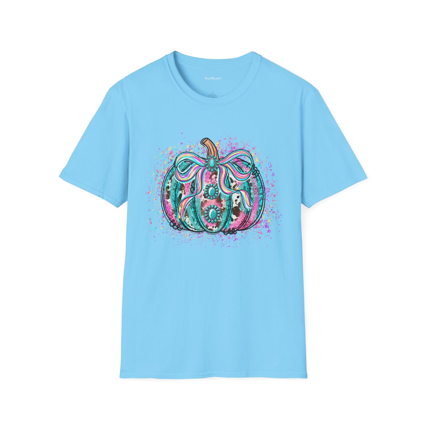 Pumpkin Colorful Unisex Softstyle T-Shirt 100% Cotton