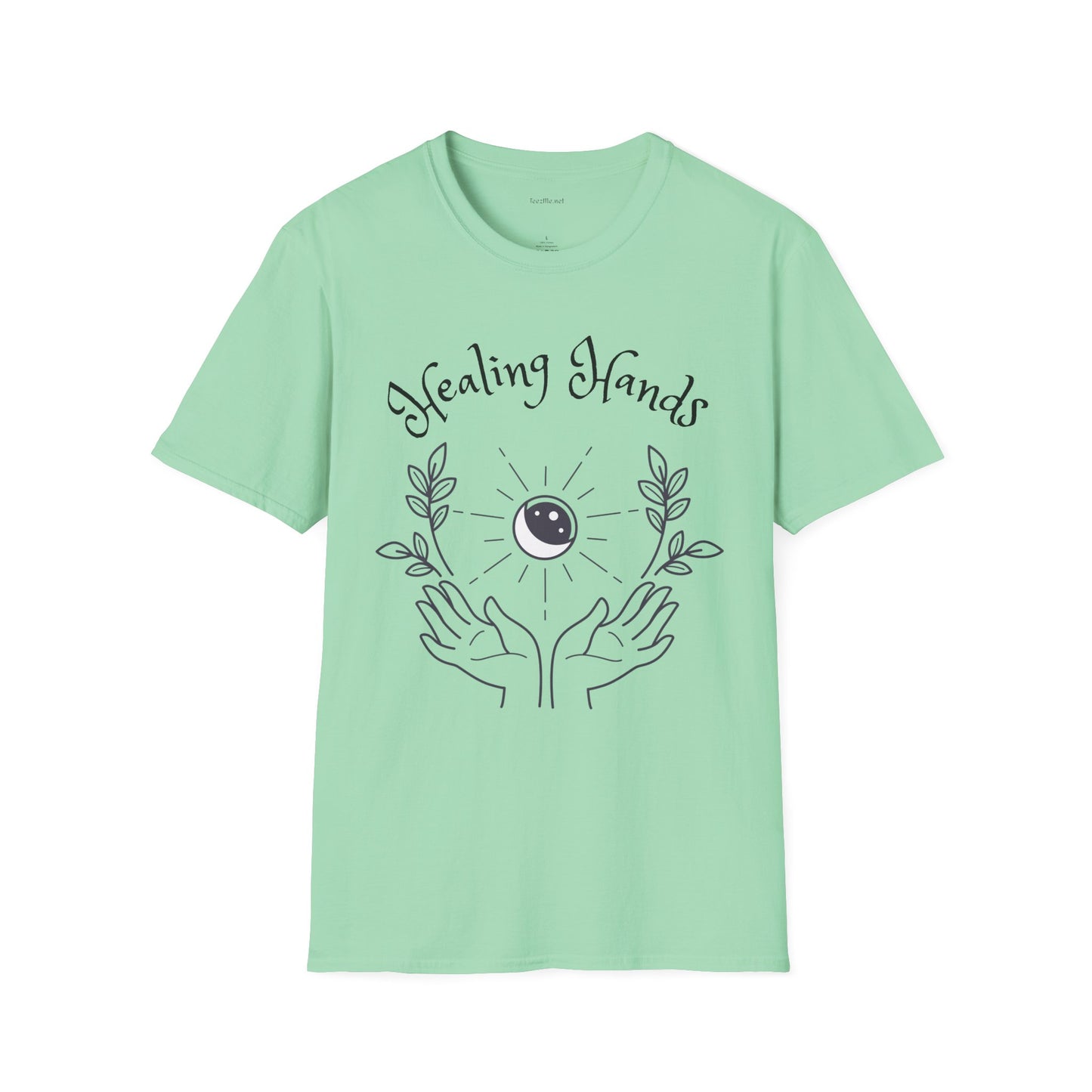 Healing Hands - Unisex Softstyle T-Shirt 100% Cotton Graphic #Reiki