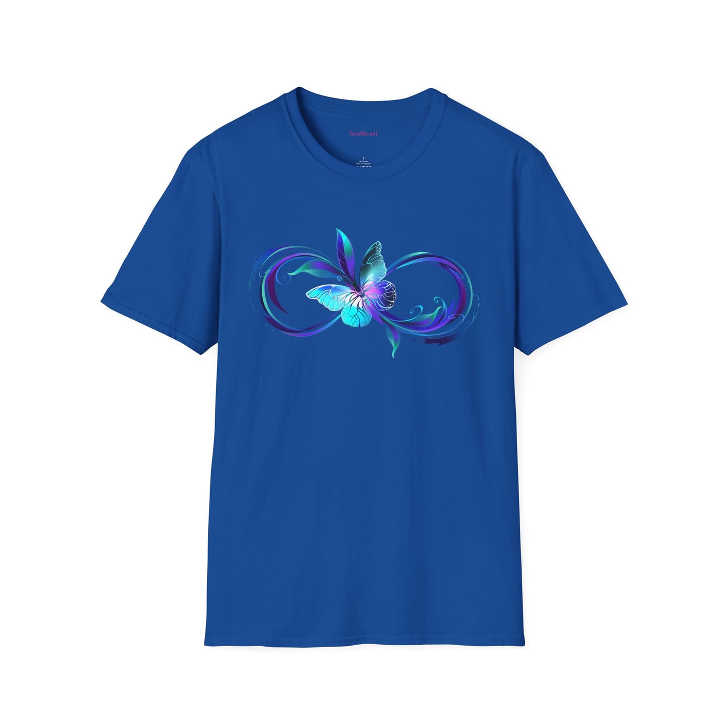 Infinity with Butterfly Unisex Softstyle T-Shirt 100% Cotton Graphic