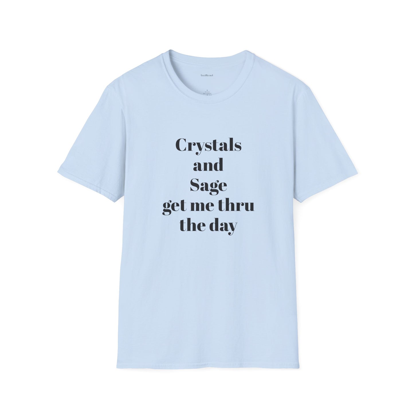 Crystals and Sage - Unisex Softstyle T-Shirt 100% Cotton Graphic
