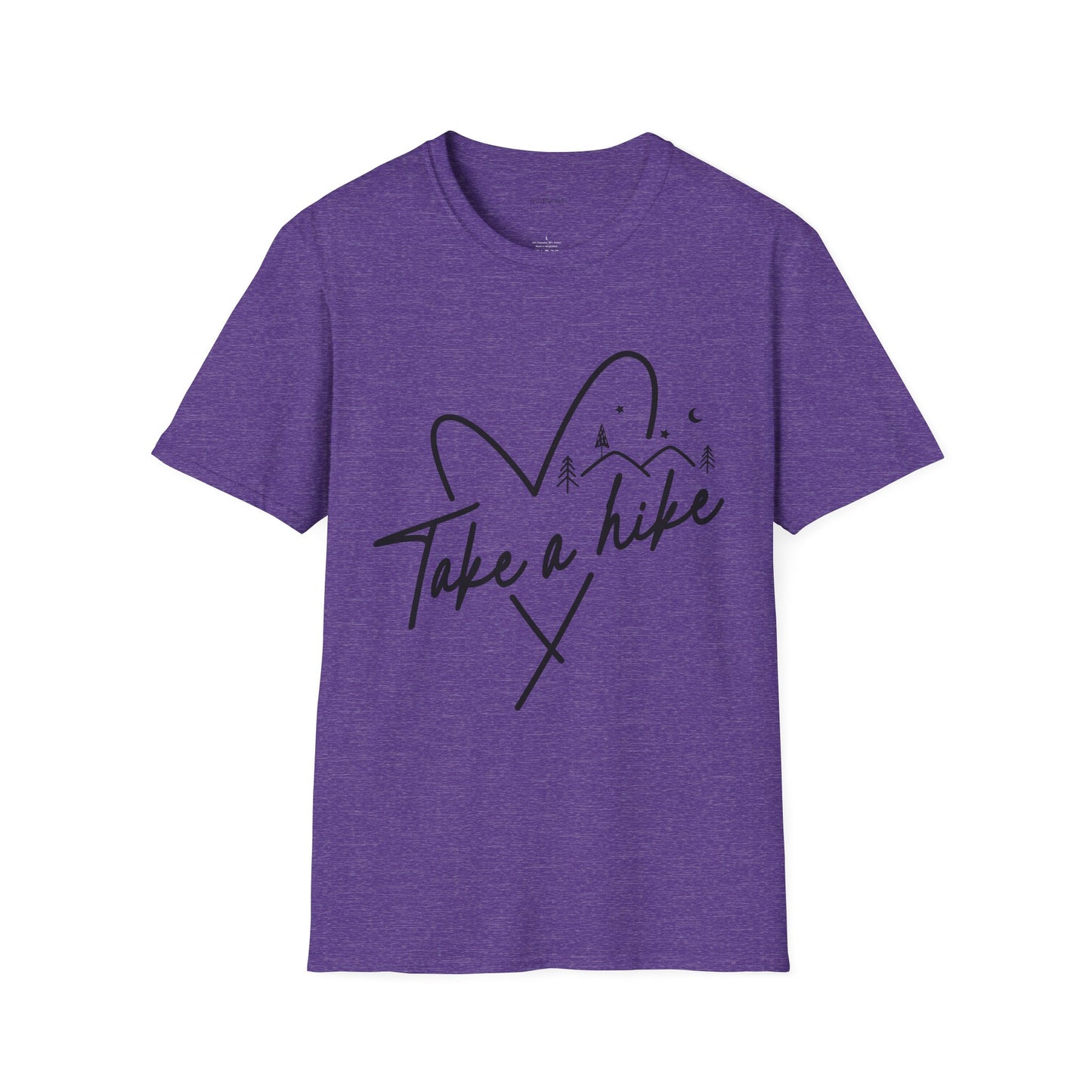 Take a Hike (black) - Unisex Softstyle T-Shirt 100% Cotton Graphic #weed #cannabis