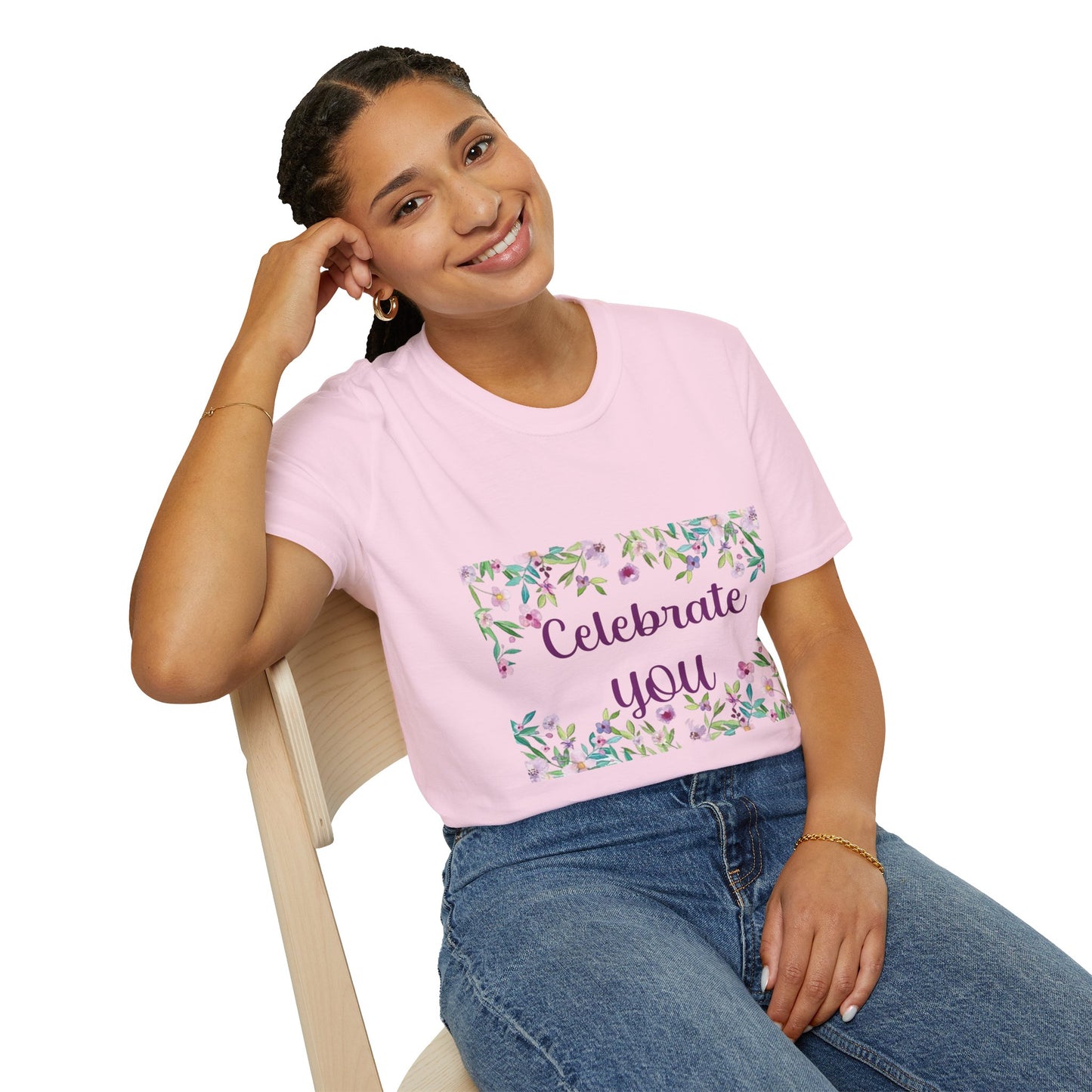 Celebrate You - Unisex Softstyle T-Shirt 100% Cotton Graphic