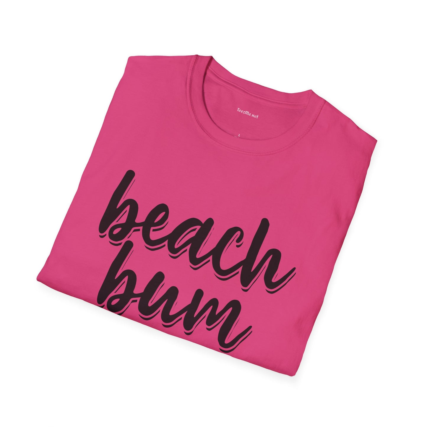 Beach Bum - Unisex Softstyle T-Shirt 100% Cotton Graphic (1)