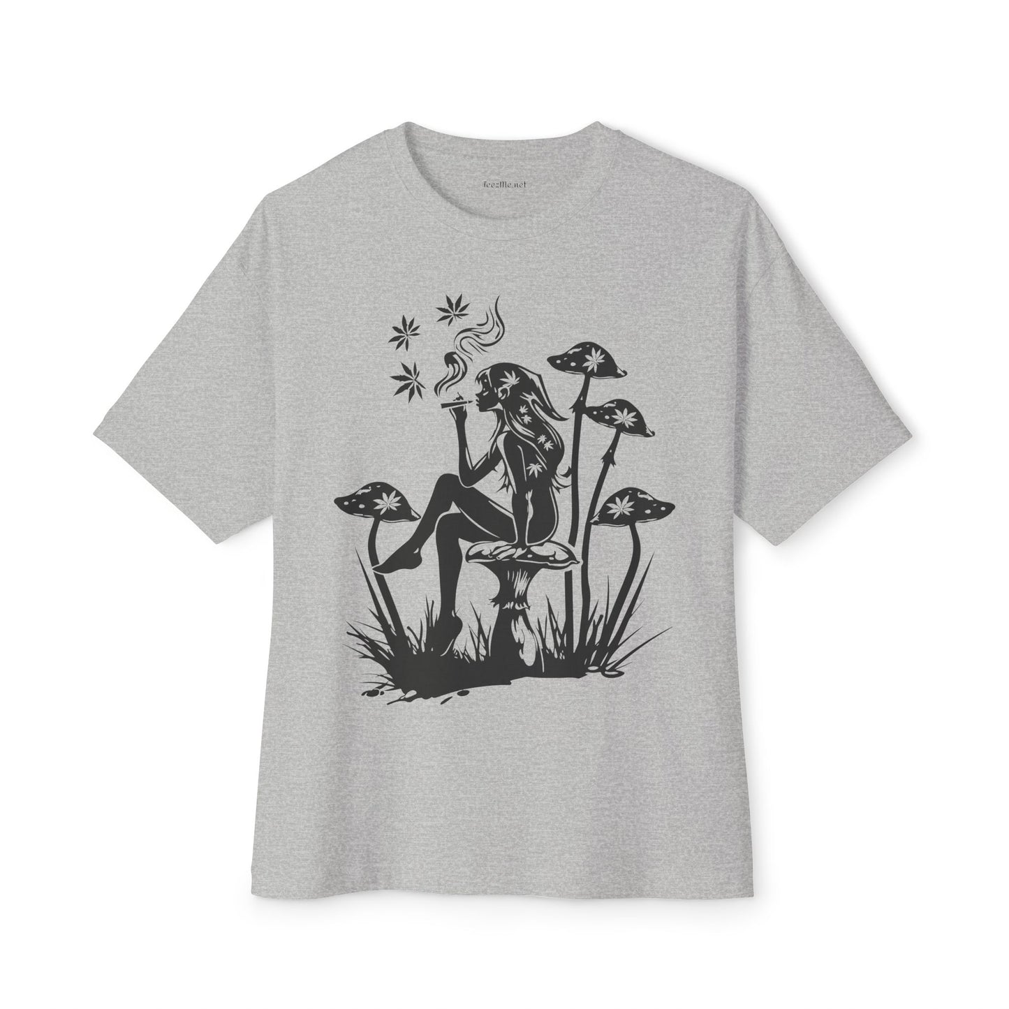 Fairy Smoking Weed2 - Unisex Oversized Boxy Tee