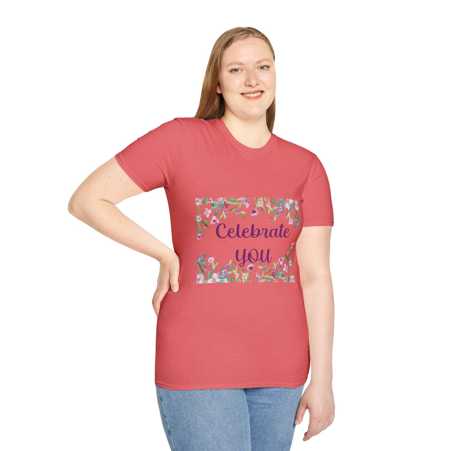 Celebrate You - Unisex Softstyle T-Shirt 100% Cotton Graphic