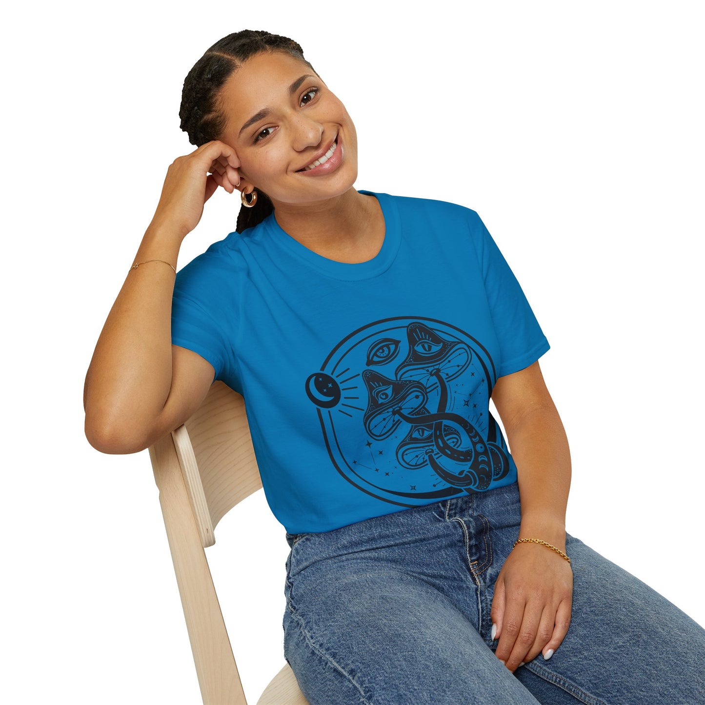 Mushrooms - Unisex Softstyle T-Shirt 100% Cotton Graphic