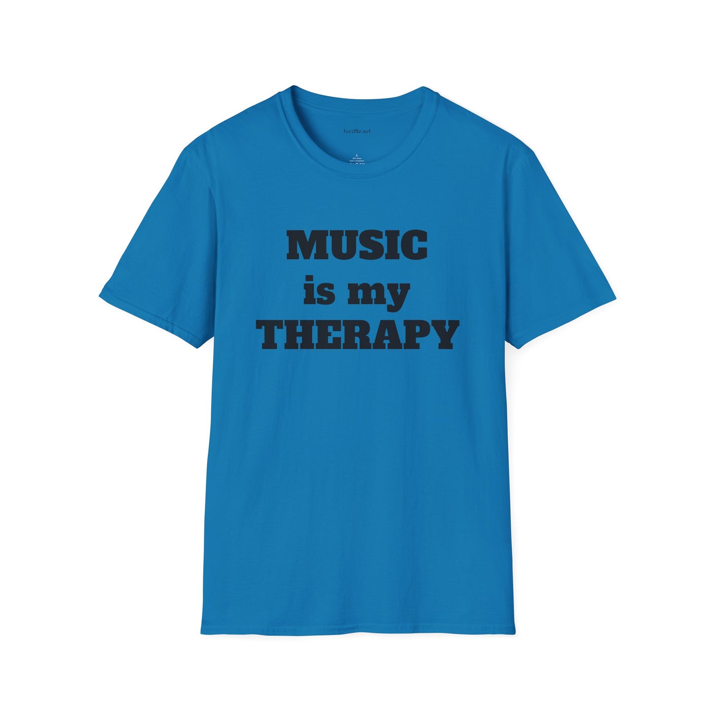 Music is my Therapy - Unisex Softstyle T-Shirt 100% Cotton Graphic