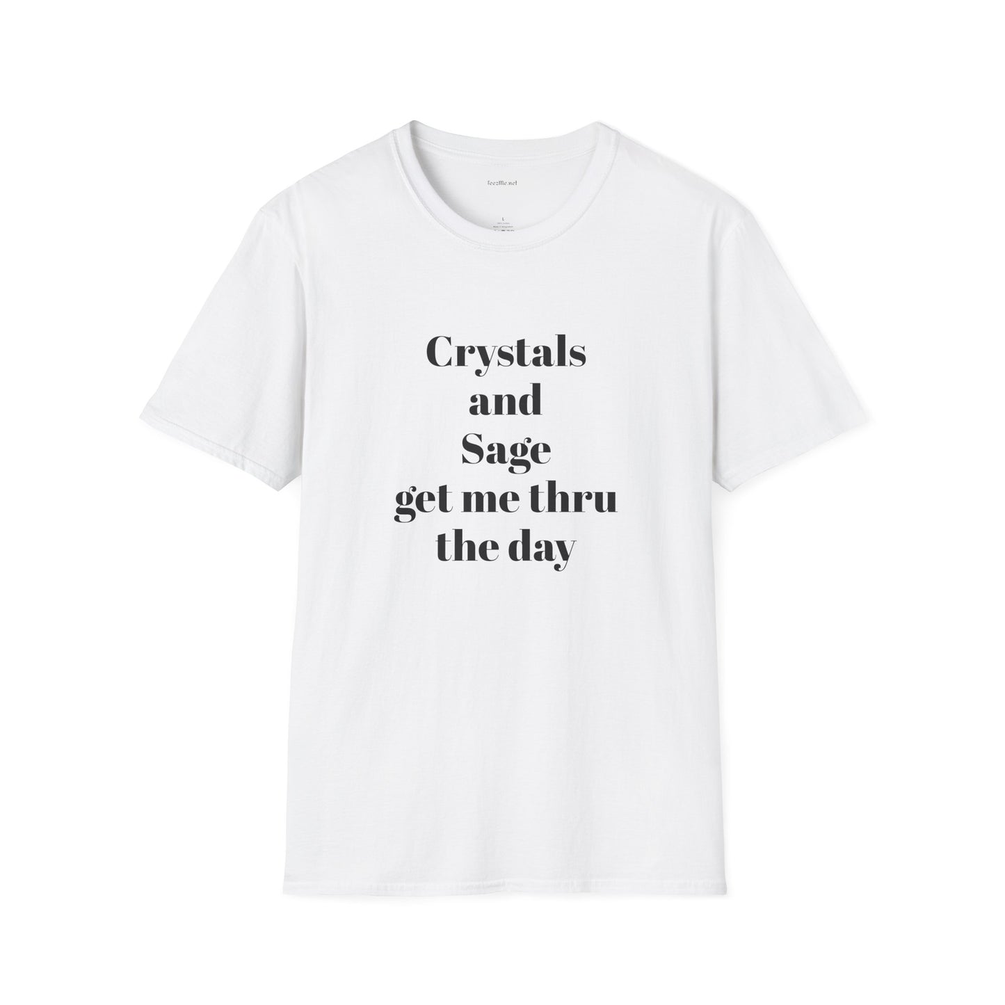 Crystals and Sage - Unisex Softstyle T-Shirt 100% Cotton Graphic