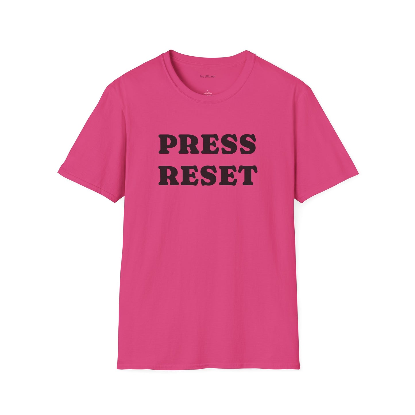 Press Reset - Unisex Softstyle T-Shirt 100% Cotton Graphic