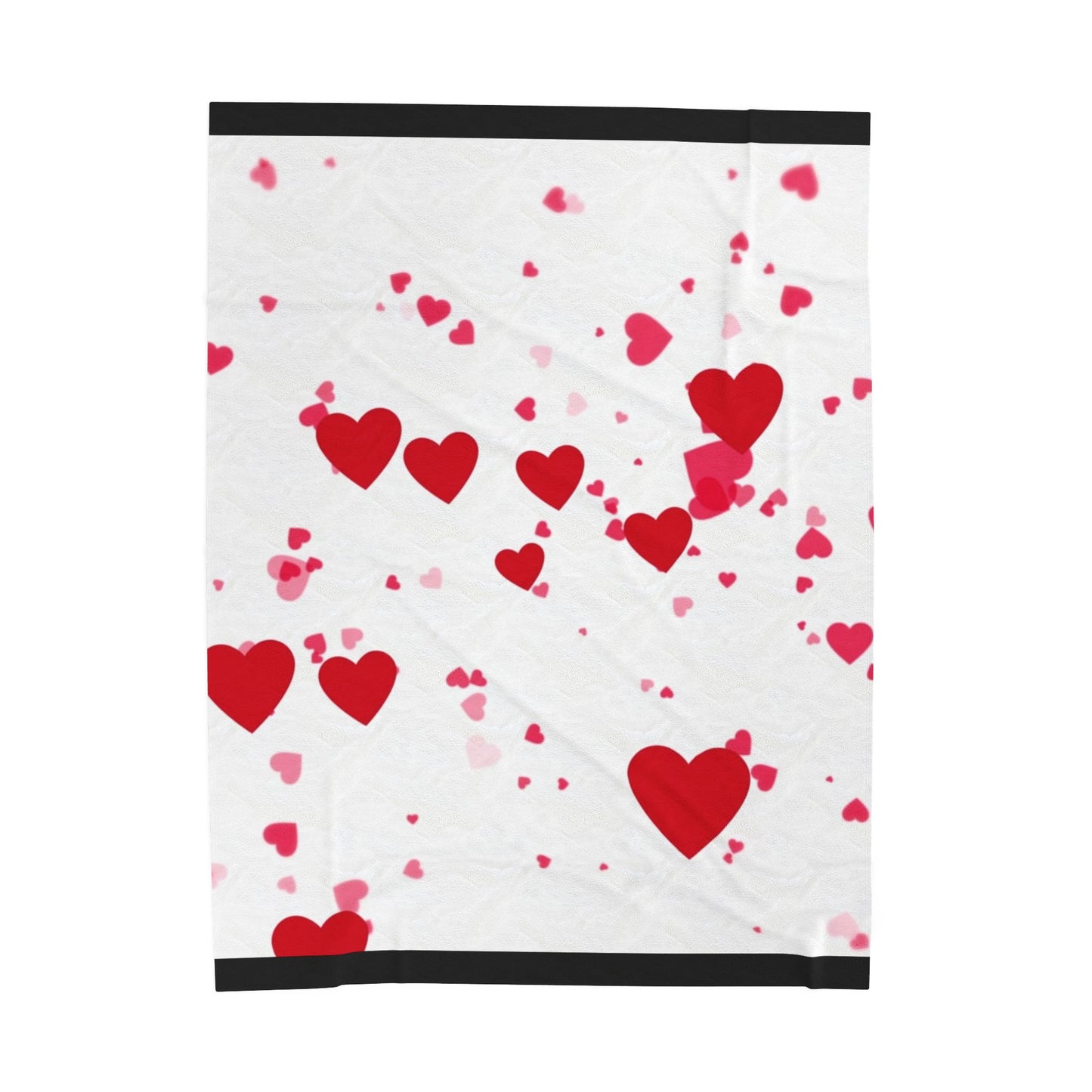 Hearts - Velveteen Plush Blanket Graphic