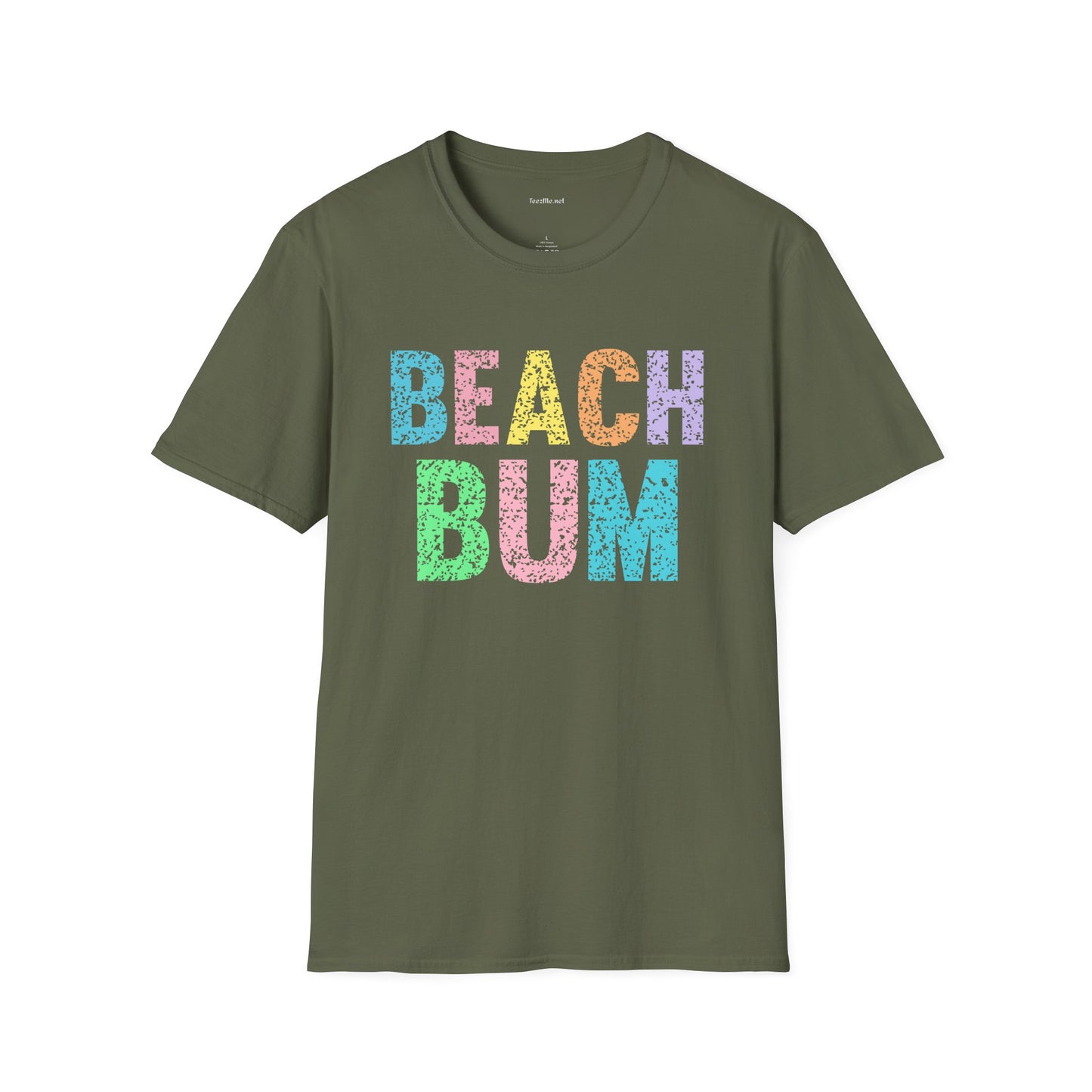Beach Bum - Unisex Softstyle T-Shirt 100% Cotton Graphic