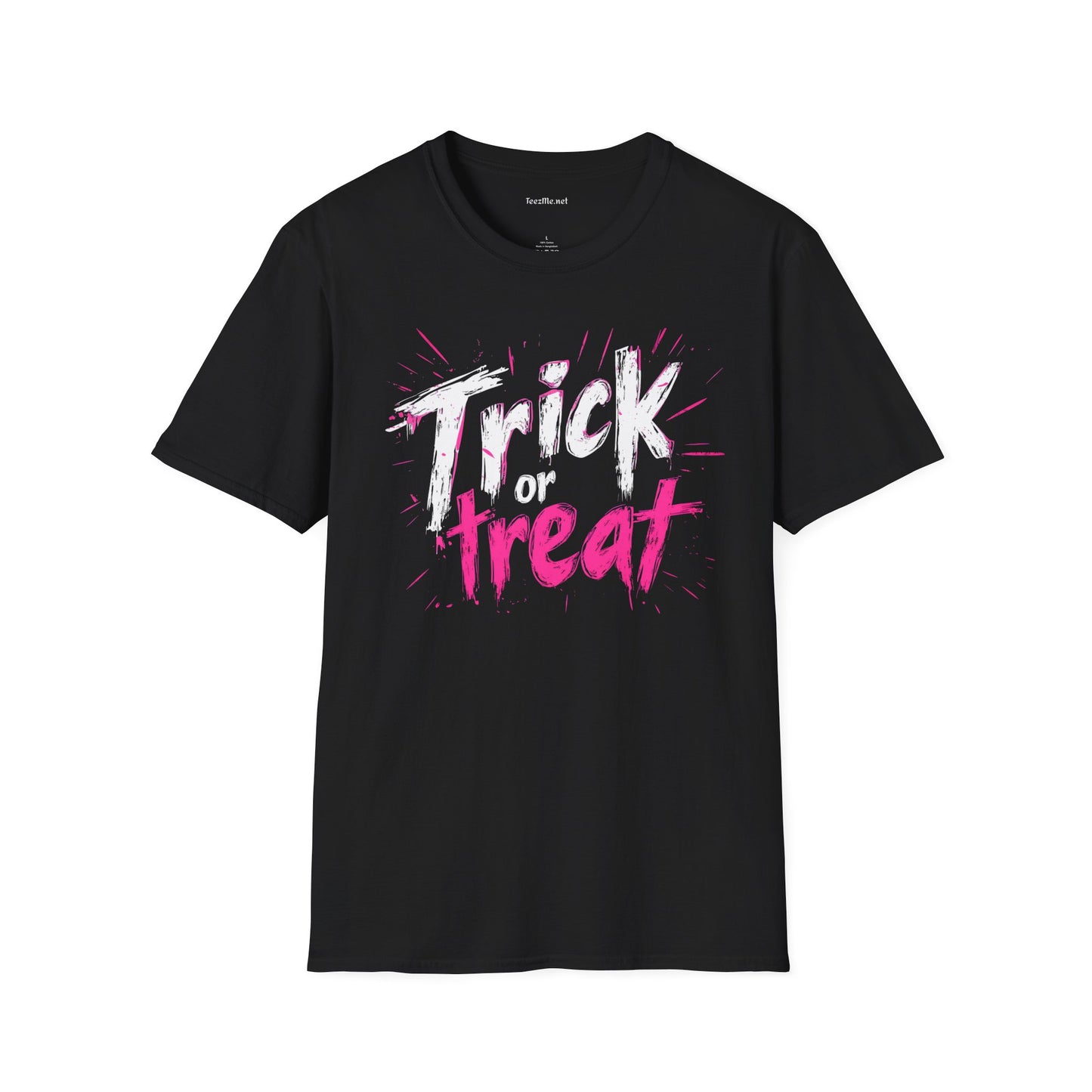 Trick or Treat Unisex Soft T-Shirt 100% Cotton Graphic