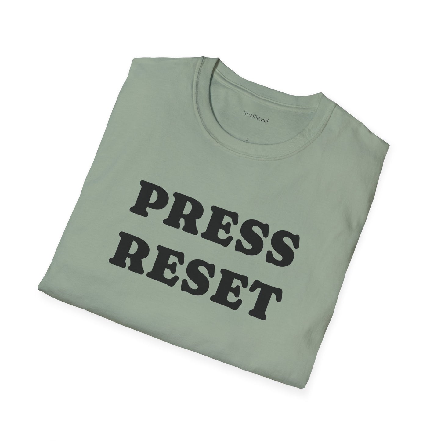 Press Reset - Unisex Softstyle T-Shirt 100% Cotton Graphic