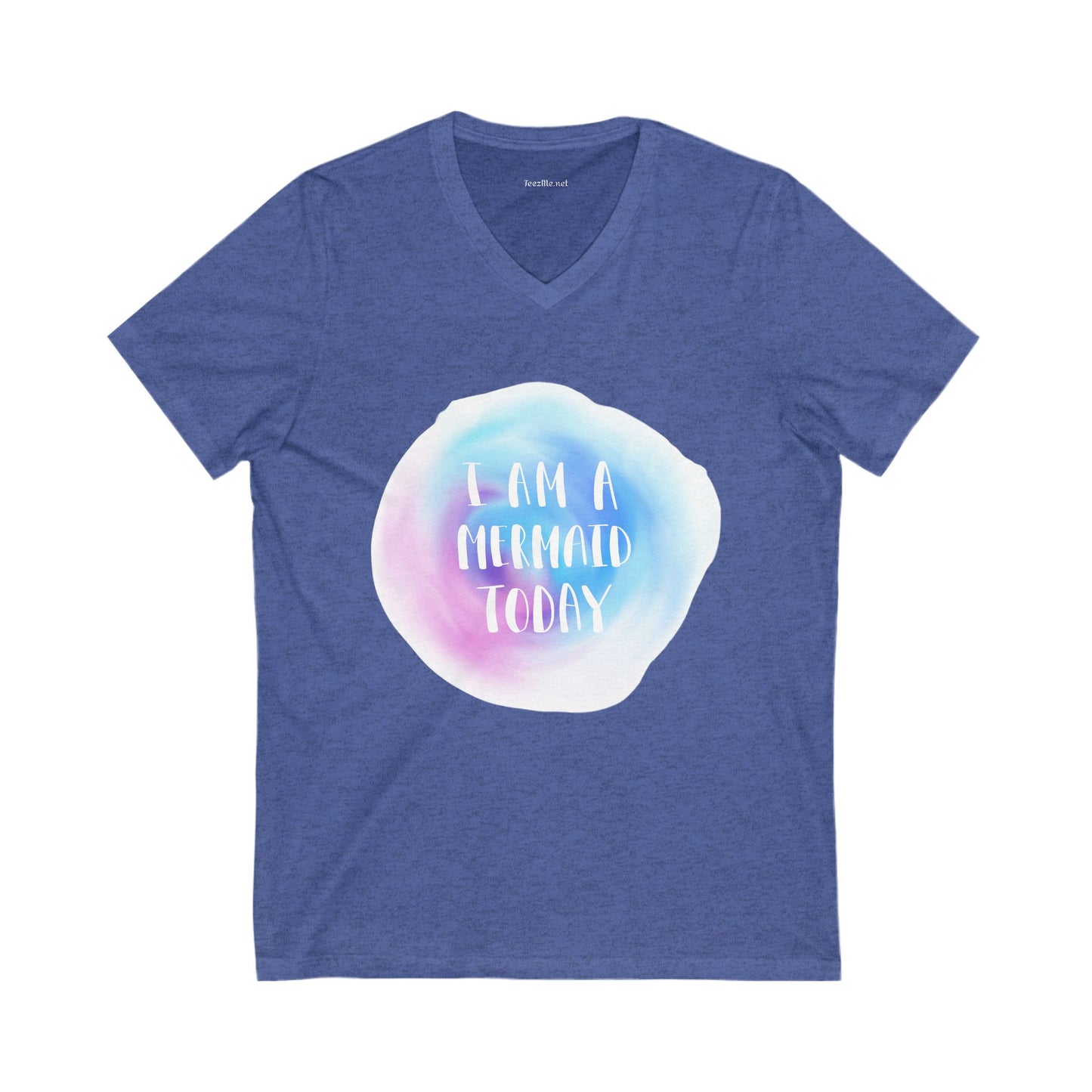 I am a mermaid today - Unisex Jersey Short Sleeve V-Neck Tee